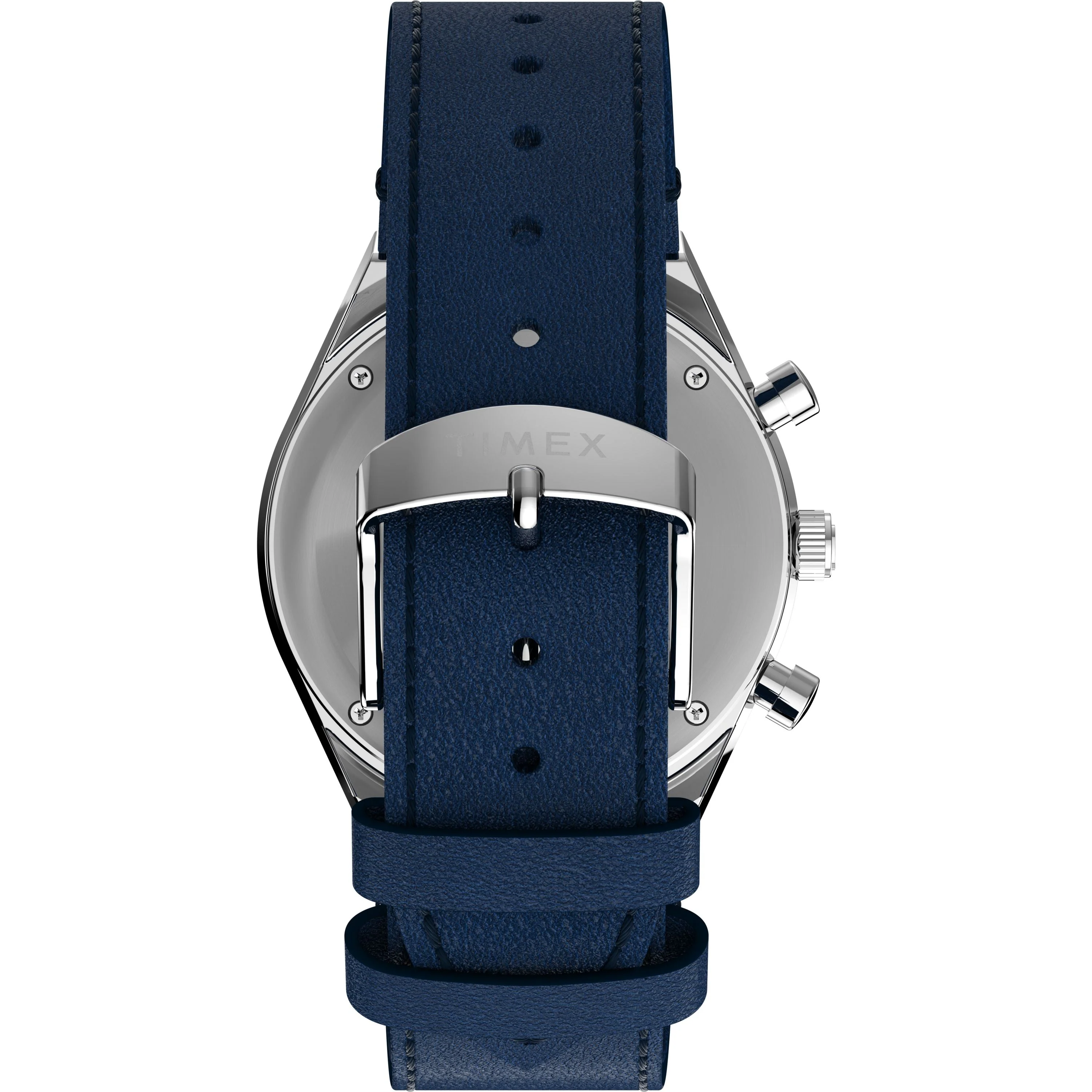 Q Chronograph | 40mm, Steel, Leather, Blue Dial - Image 3