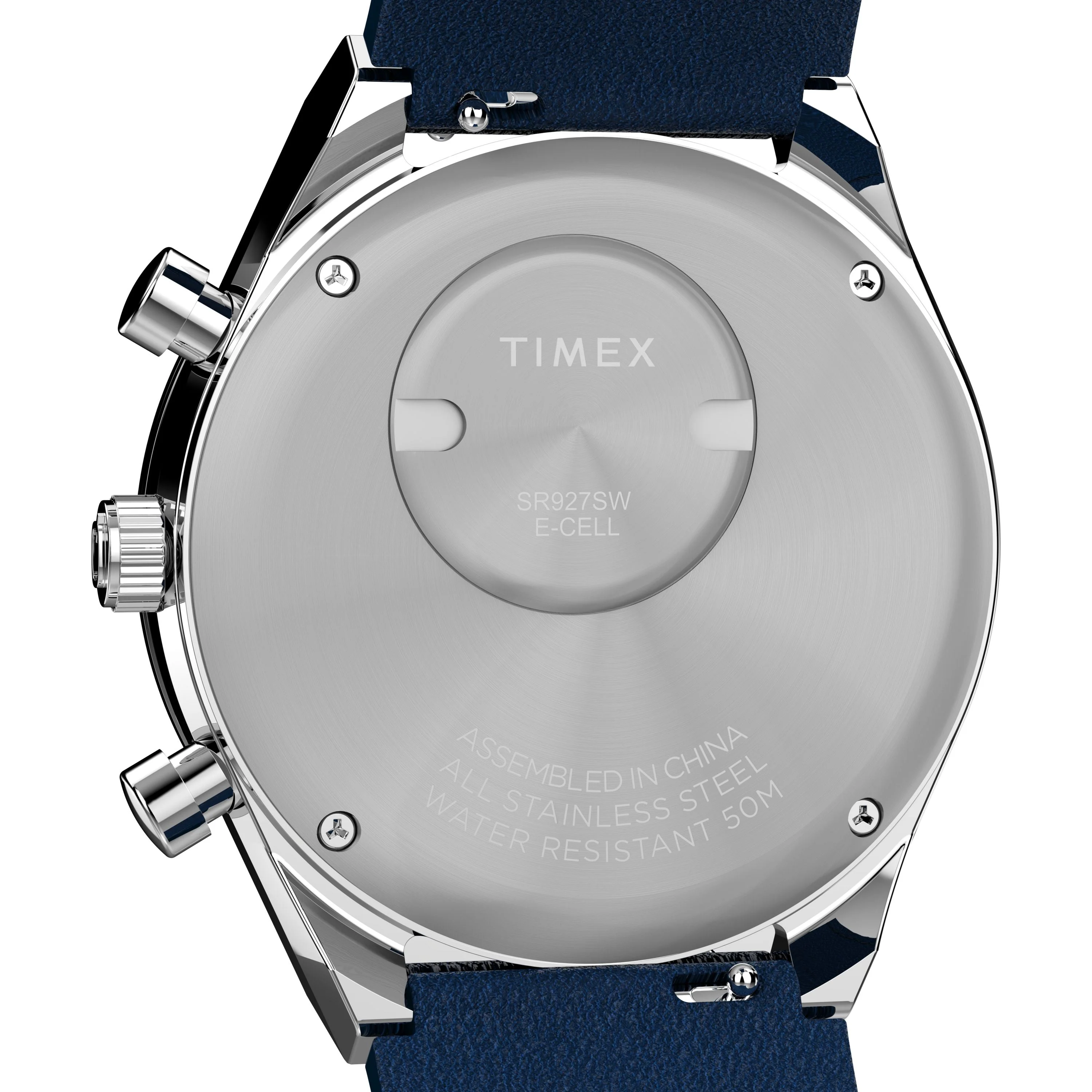 Q Chronograph | 40mm, Steel, Leather, Blue Dial - Image 4