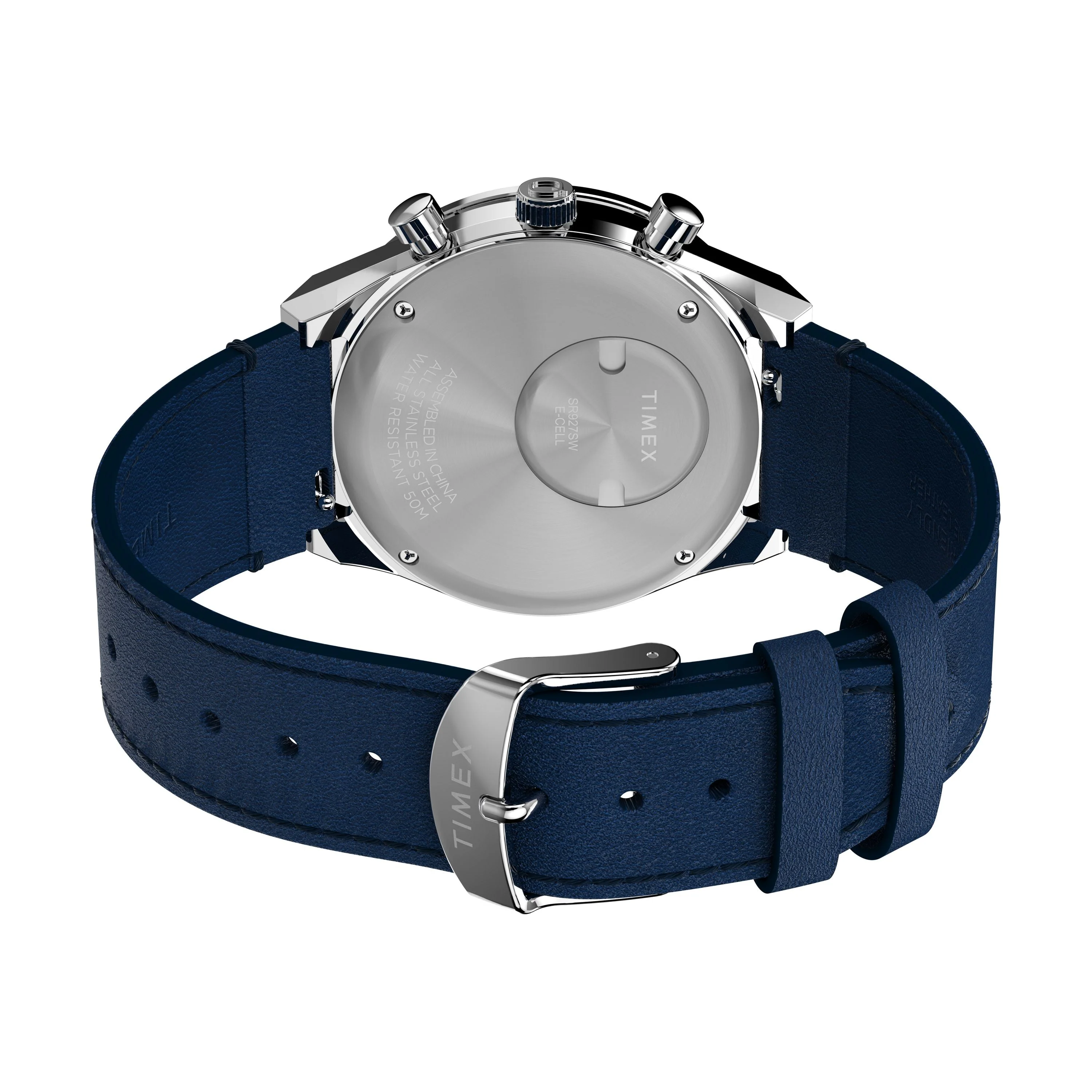 Q Chronograph | 40mm, Steel, Leather, Blue Dial - Image 5