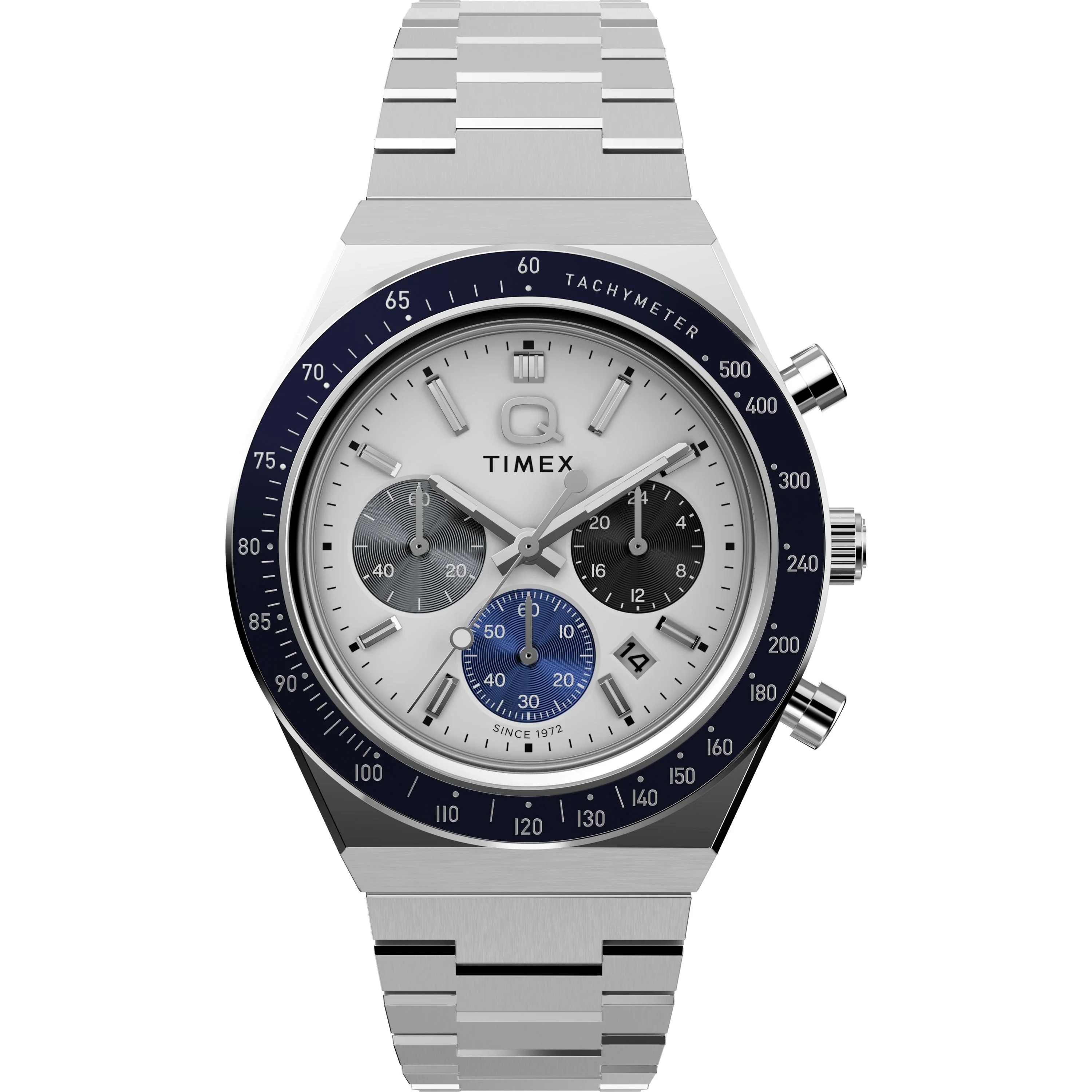 Q Chronograph | 40mm, Steel, White Dial