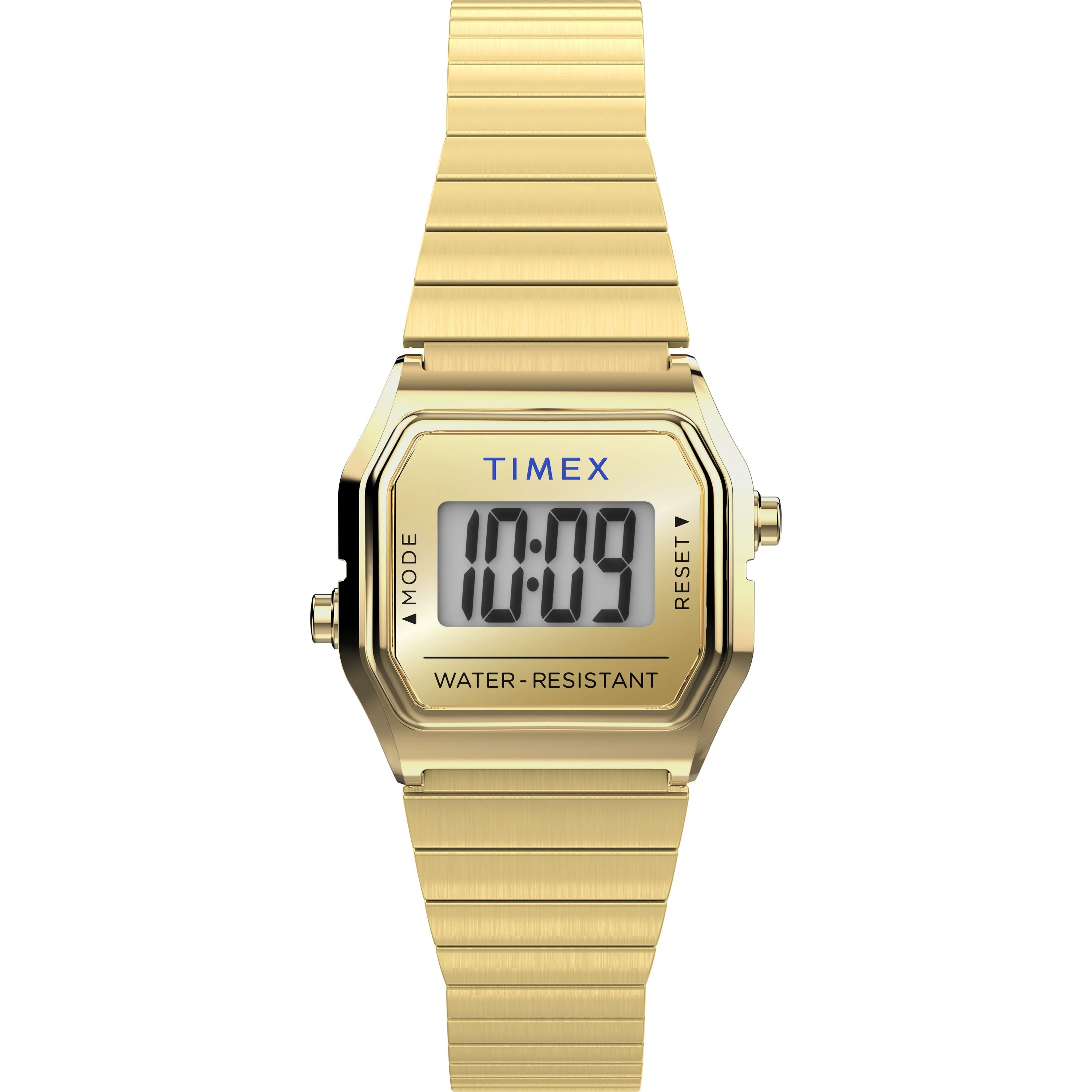 Teeny Tiny | 20mm, Steel, Black Dial, Gold Bezel