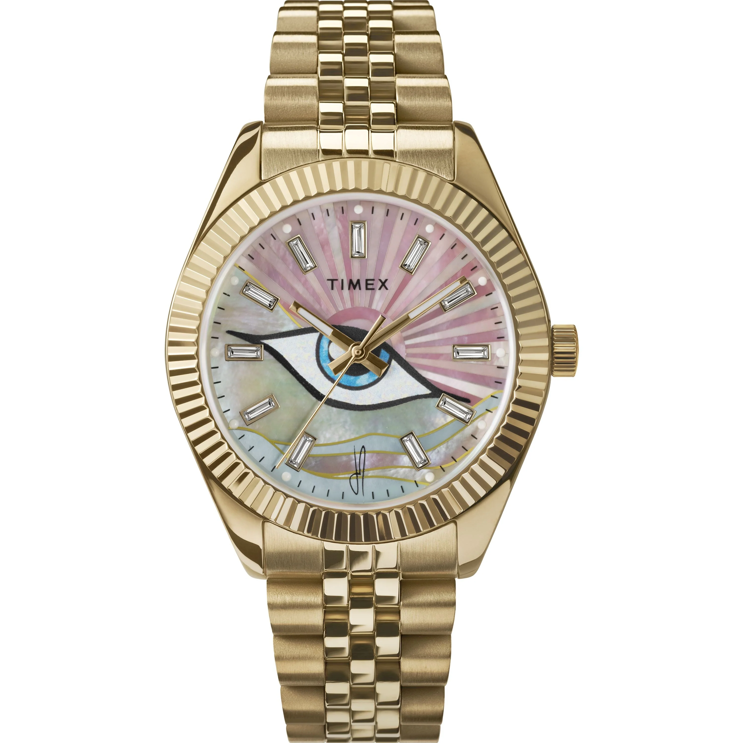 Timex x Jacquie Aiche | 36mm, Steel, White Dial