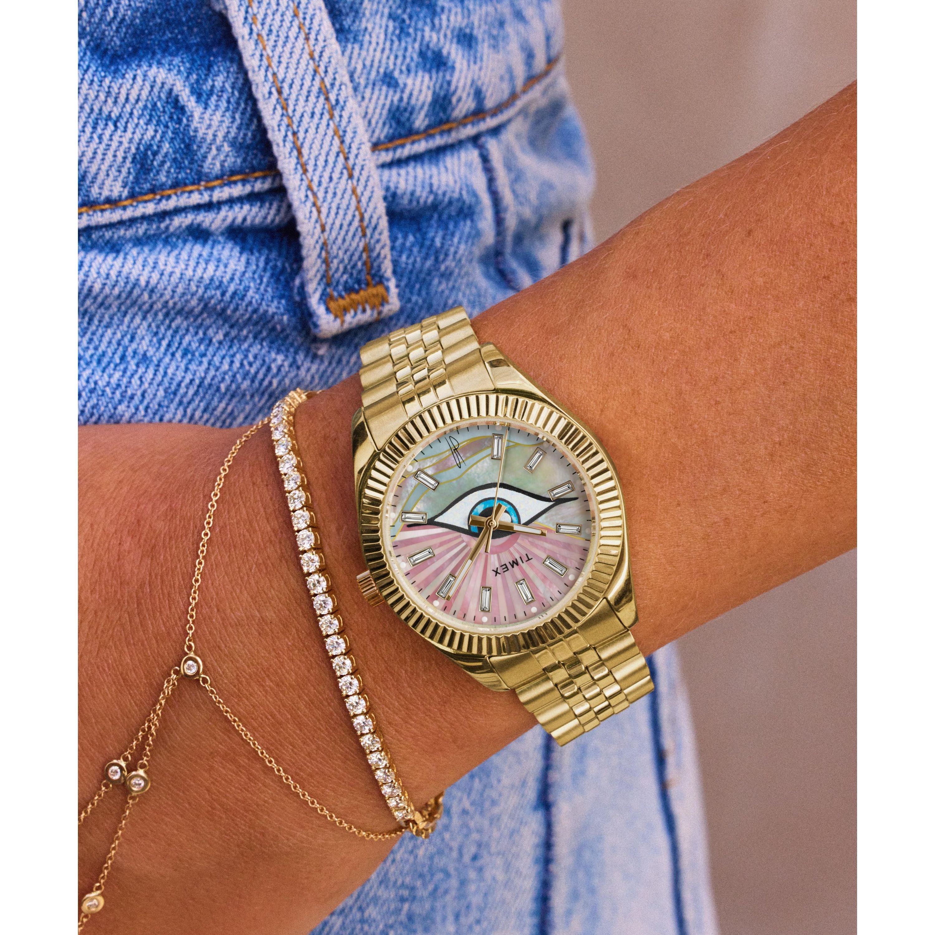 Timex x Jacquie Aiche | 36mm, Steel, White Dial - Image 8
