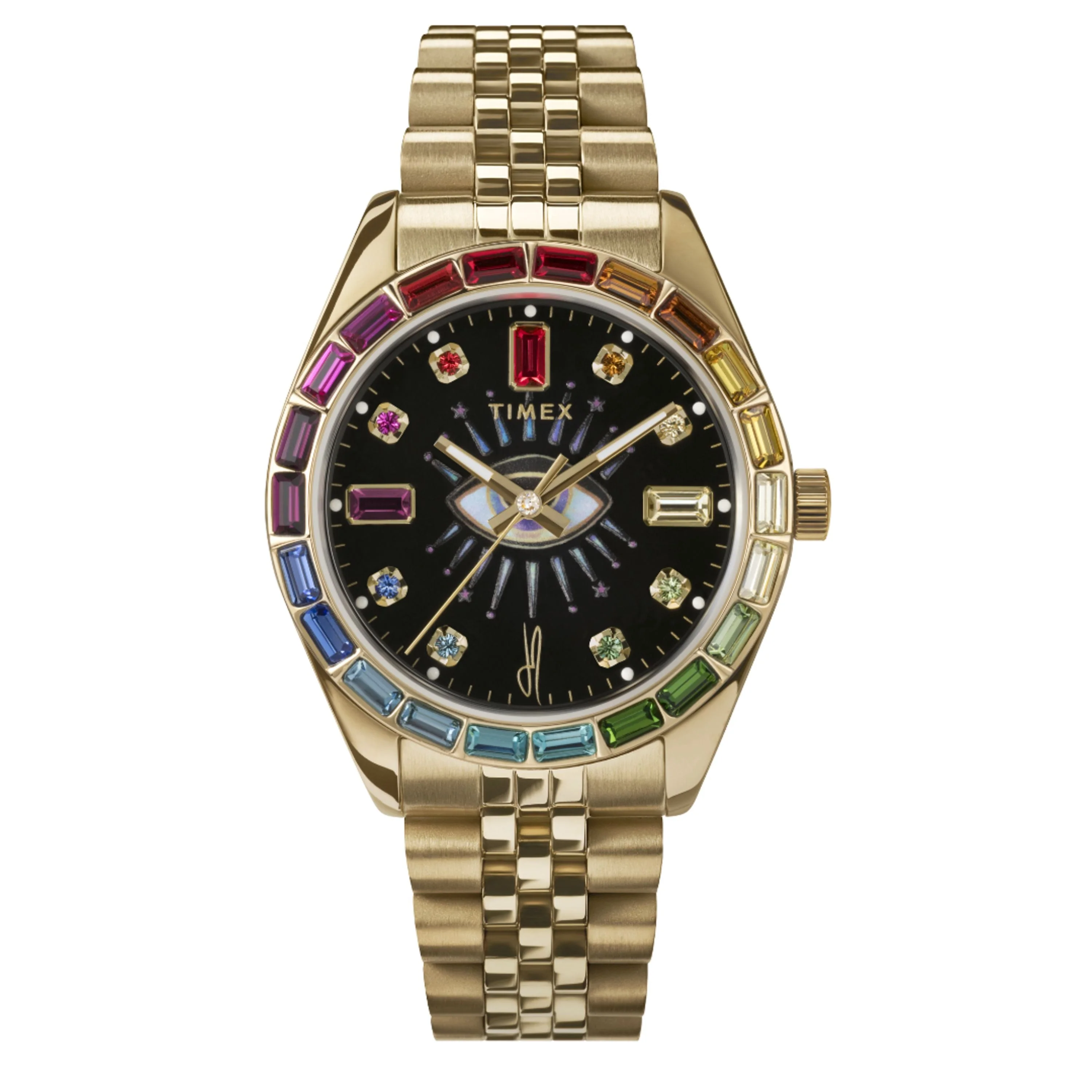 Timex x Jacquie Aiche | 36mm, Steel, Black Dial