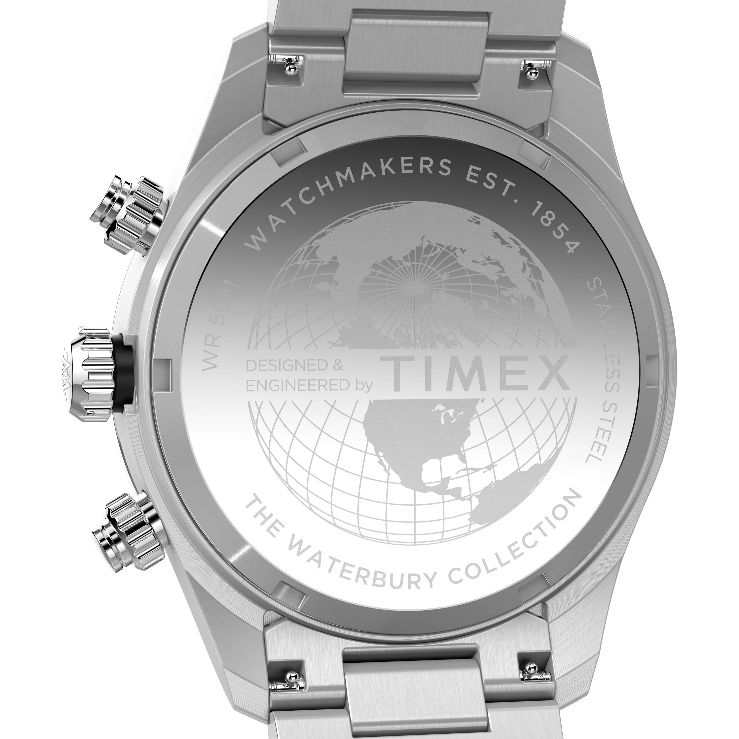 Waterbury Heritage Chronograph | 39mm, Steel, Silver Dial - Image 4