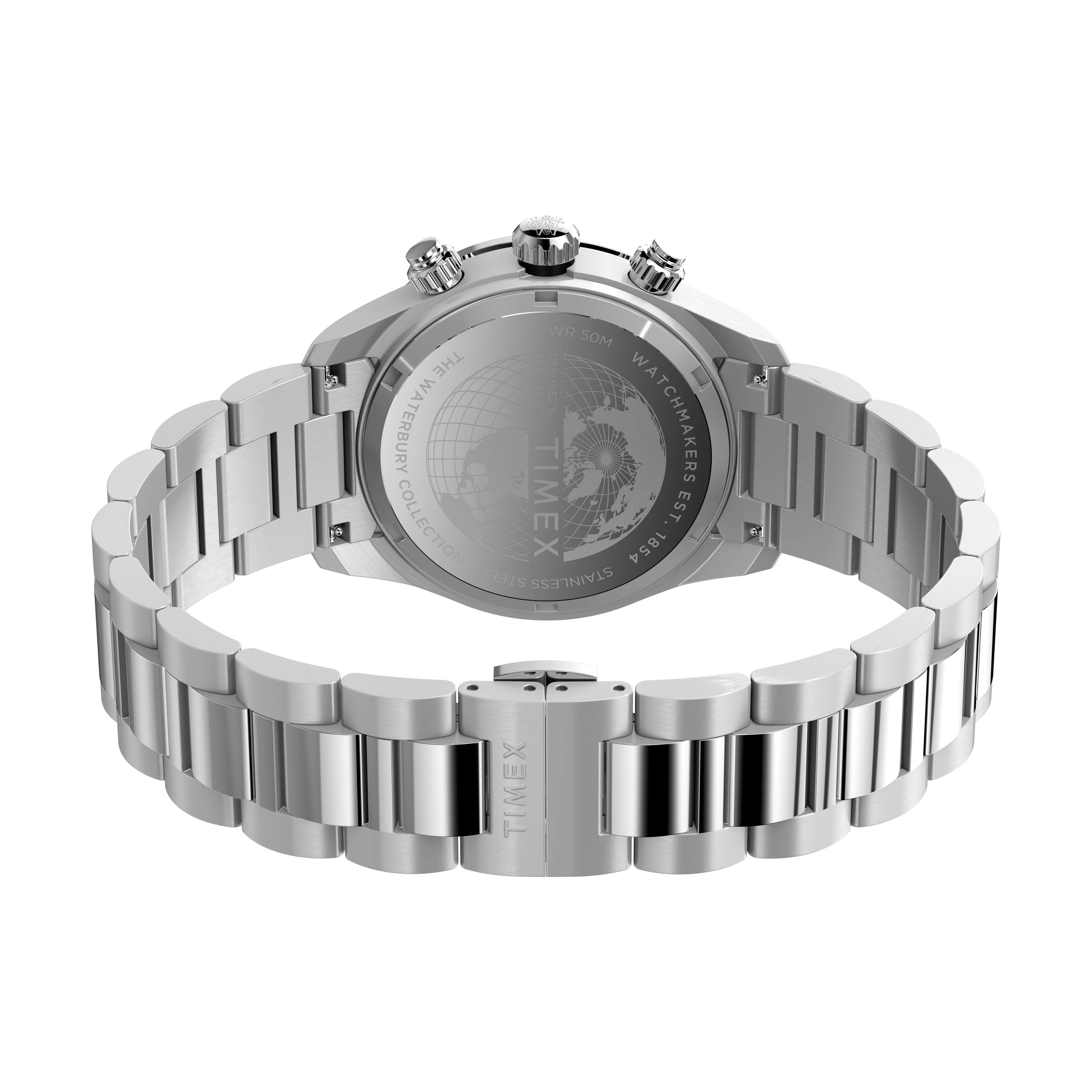 Waterbury Heritage Chronograph | 39mm, Steel, Silver Dial - Image 5