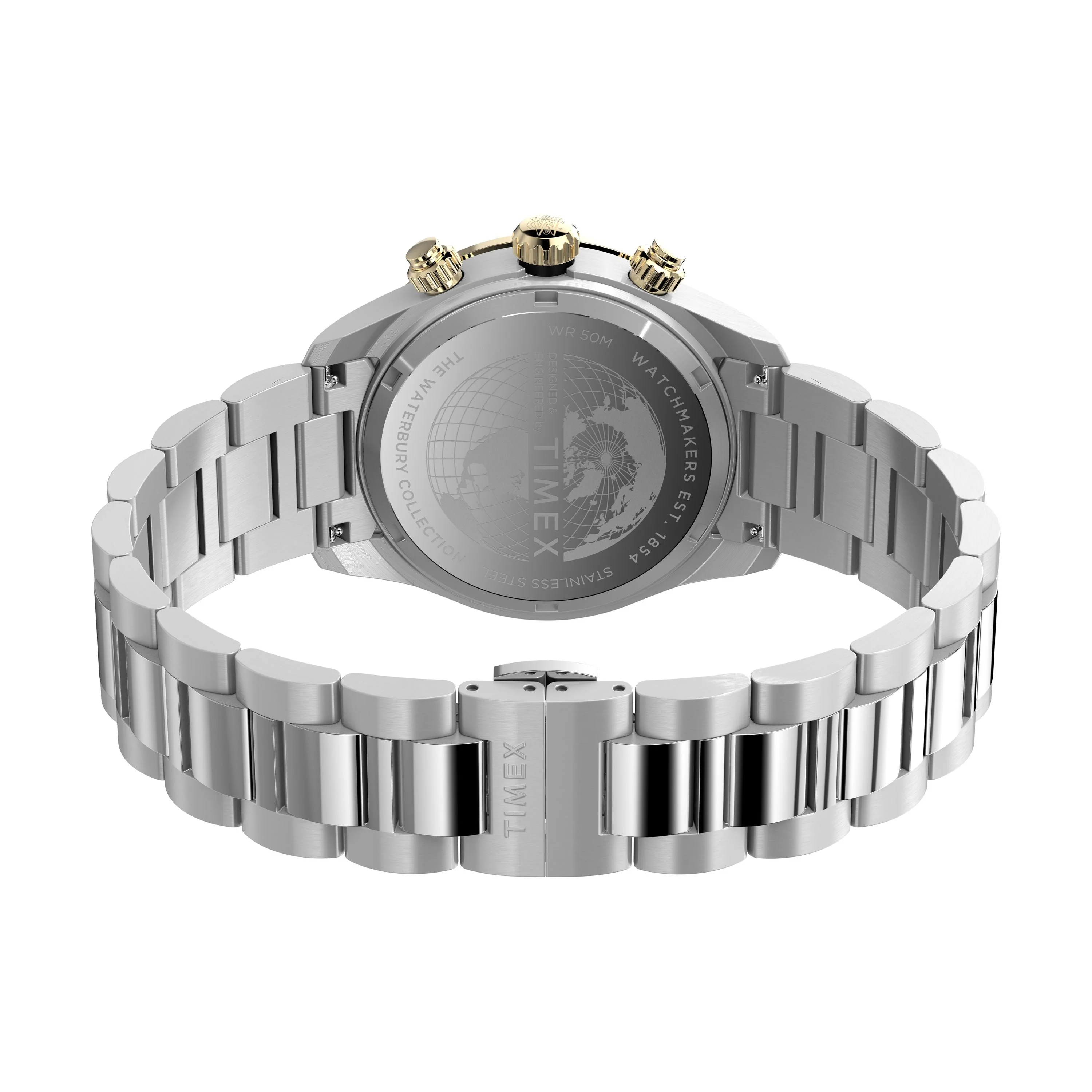 Waterbury Heritage Chronograph | 39mm, Steel, Black Dial - Image 5