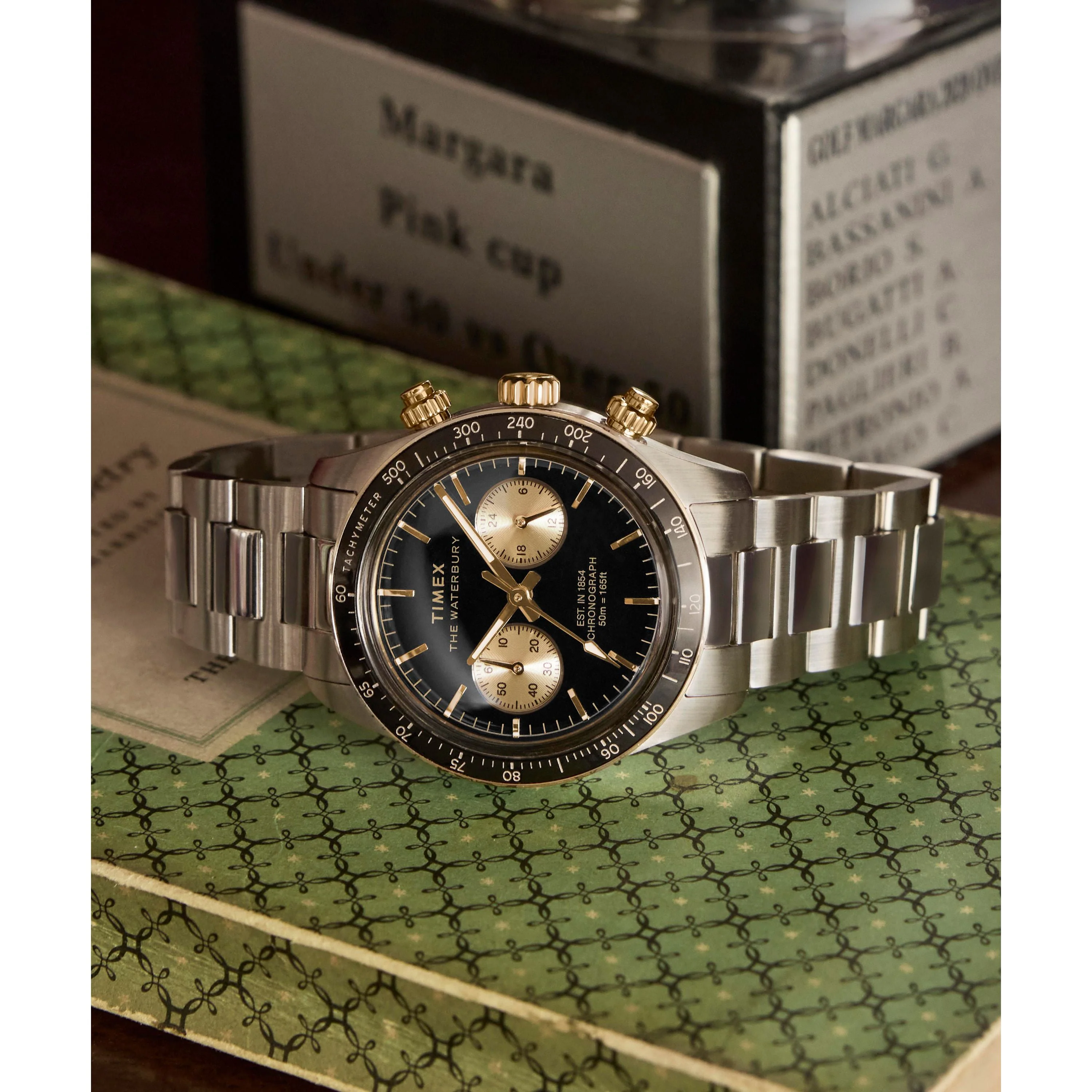 Waterbury Heritage Chronograph | 39mm, Steel, Black Dial - Image 6