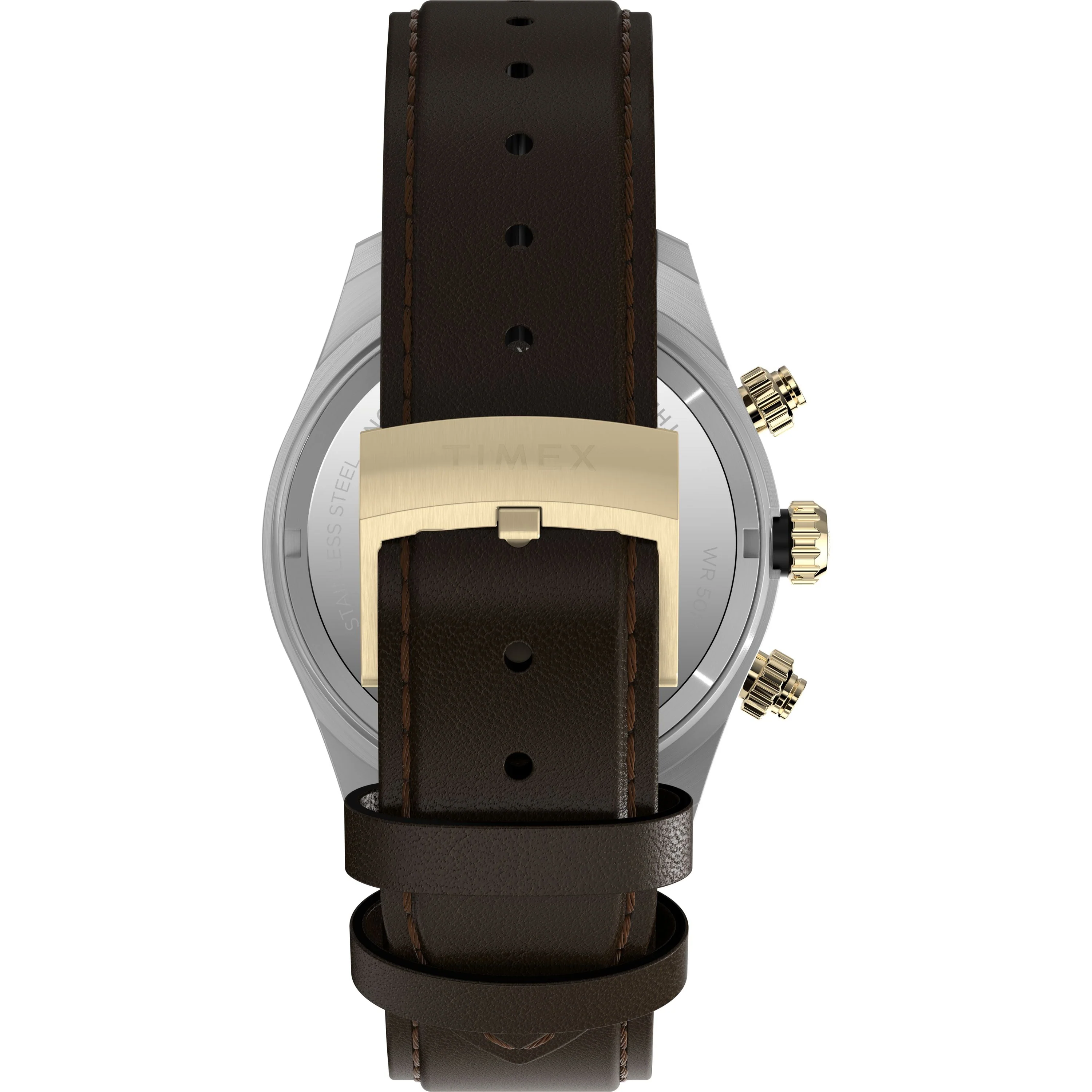 Waterbury Heritage Chronograph | 39mm, Steel, Leather, Black Dial - Image 3