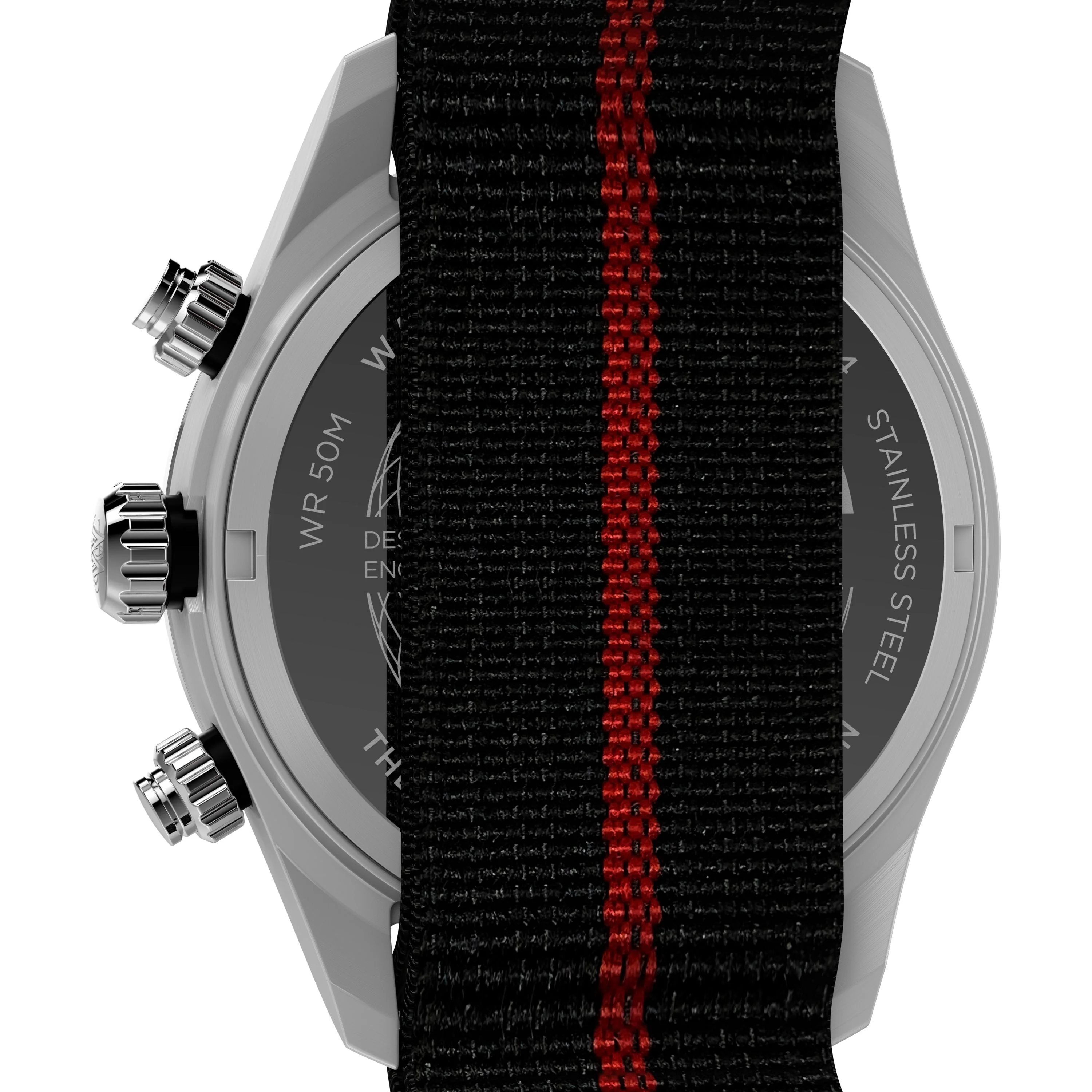 Waterbury Heritage Chronograph | 39mm, Steel, Fabric, Black Dial - Image 4