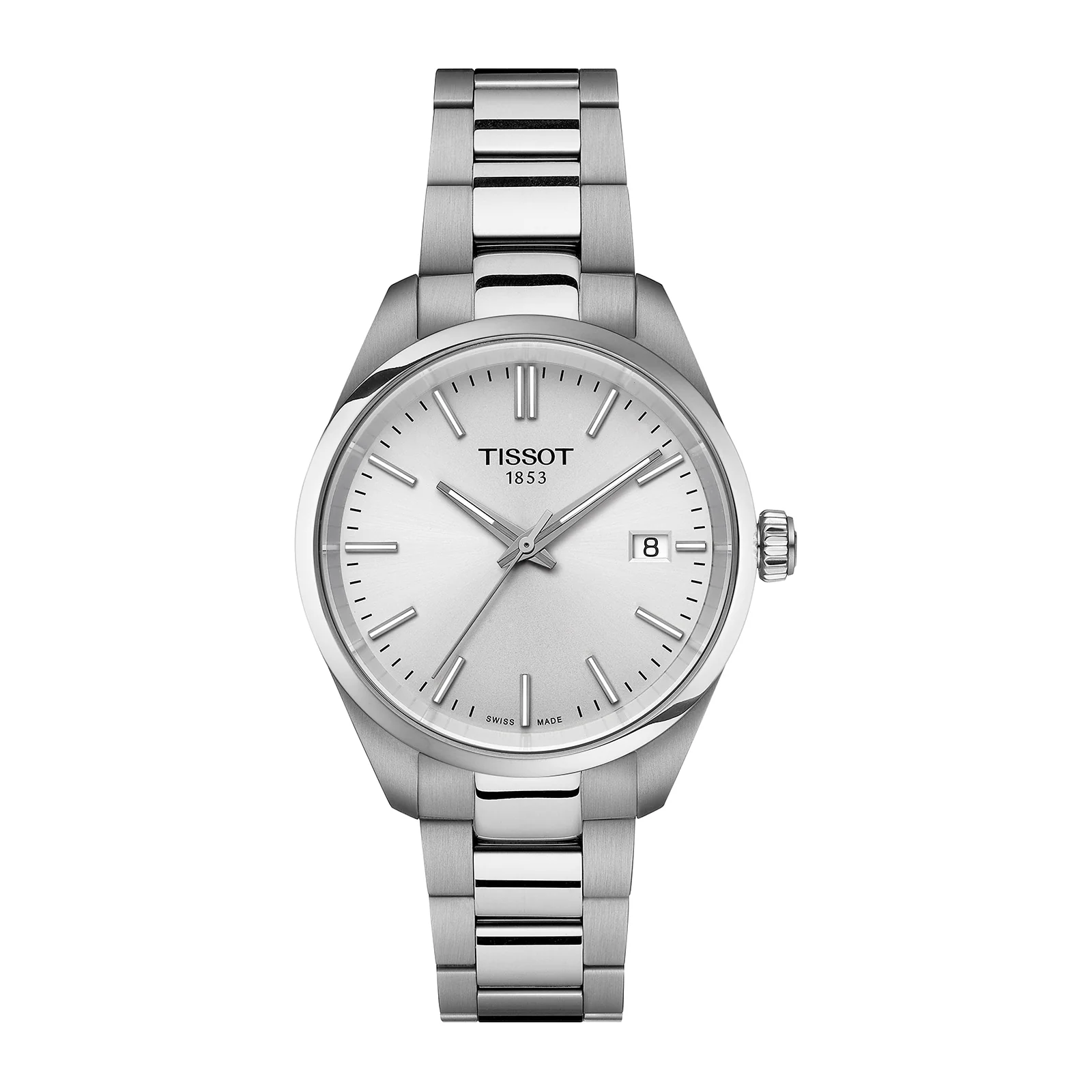 PR 100 | 34mm, Steel, Silver Dial