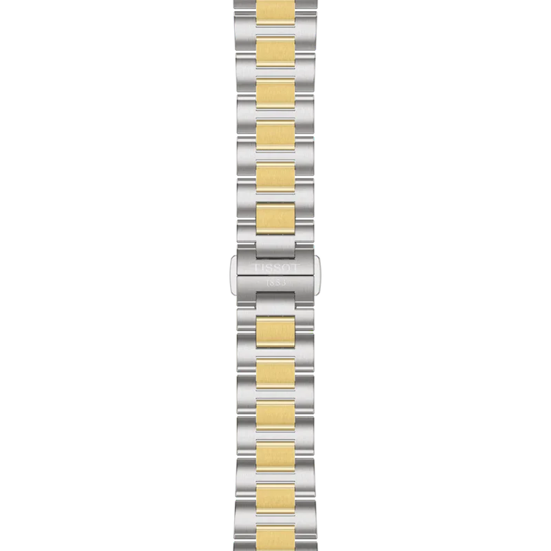 PRC100 Solar 34 | 34mm, Steel & PVD Yellow Gold, Silver Dial - Image 4