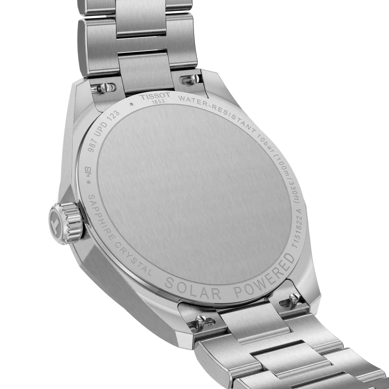 PRC100 Solar 34 | 34mm, Steel & PVD Yellow Gold, Silver Dial - Image 5