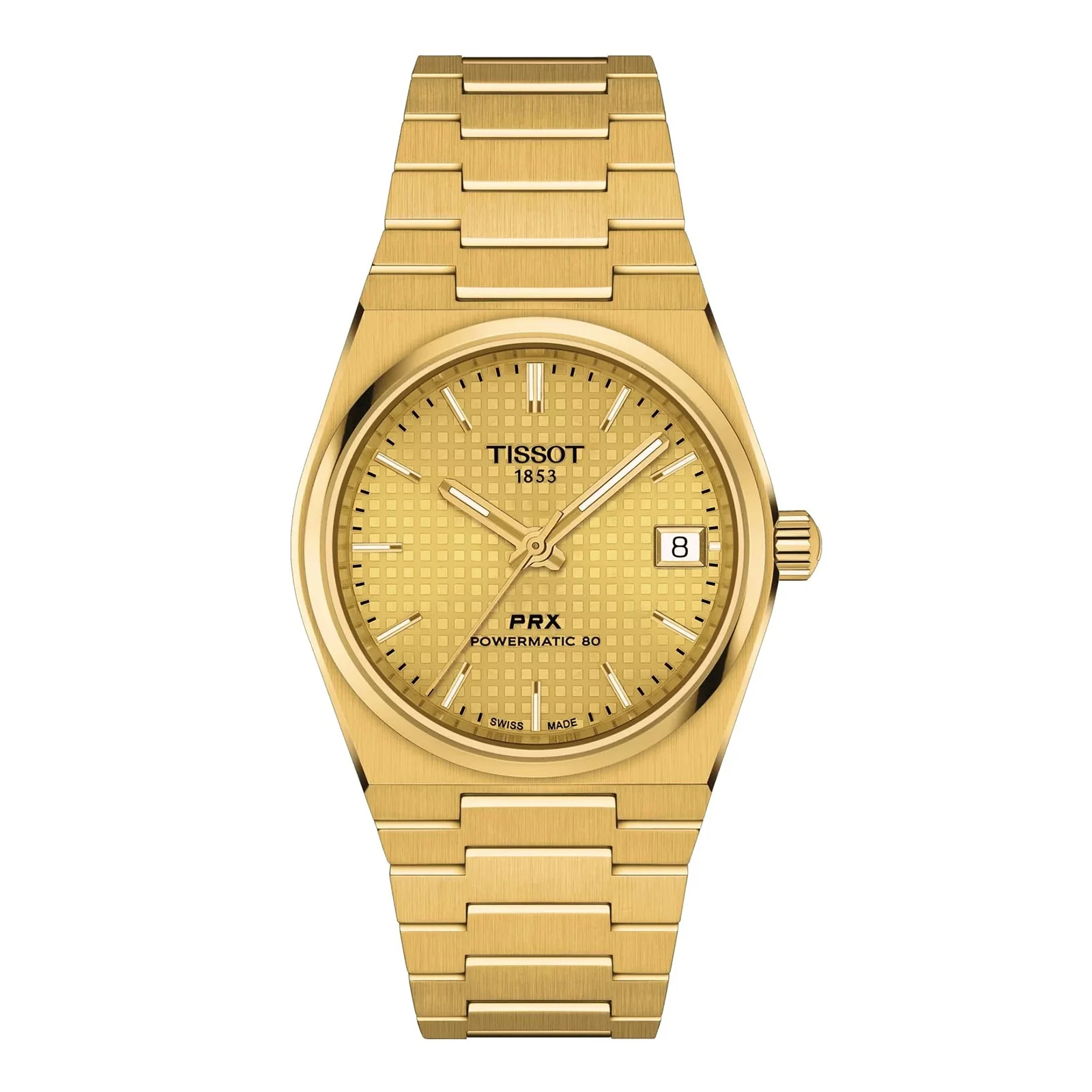 PRX Powermatic 80 | 35mm, Two-Tone Steel & PVD Yellow Gold, Gold Dial