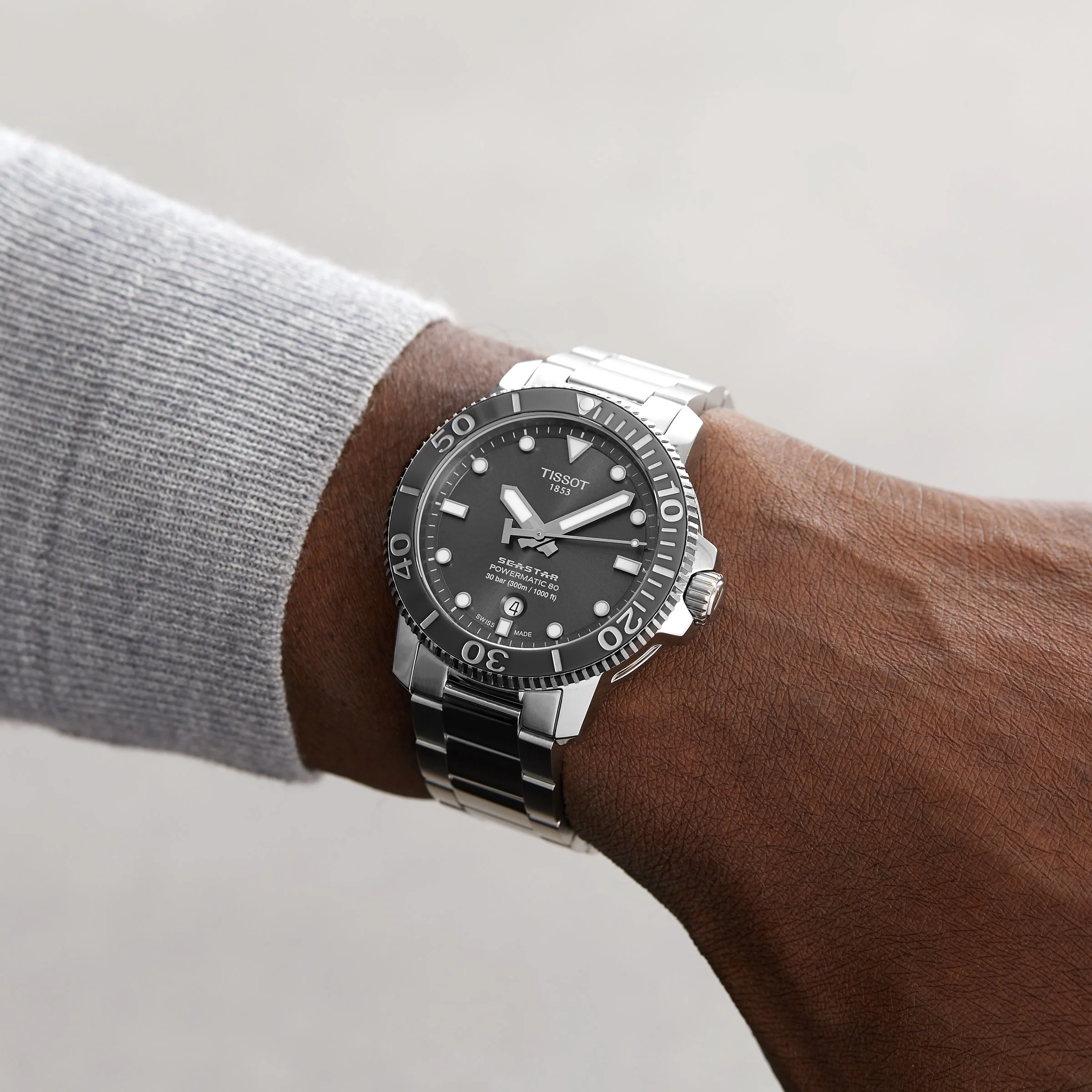 Seastar 1000 Powermatic 80 | 43mm, Steel, Grey Dial - Image 5