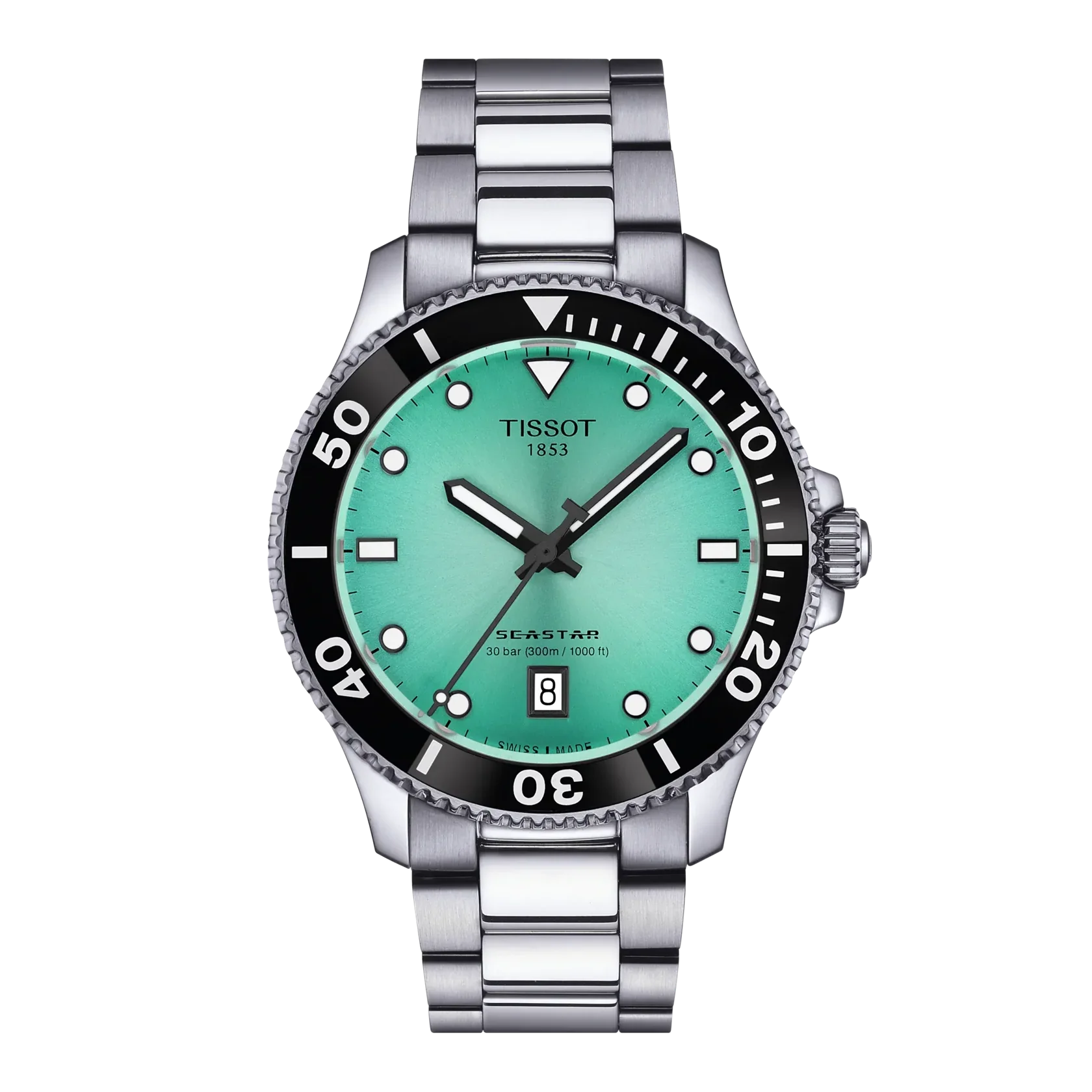 SeaStar 1000 | 40mm, Stainless Steel, Turquoise Dial