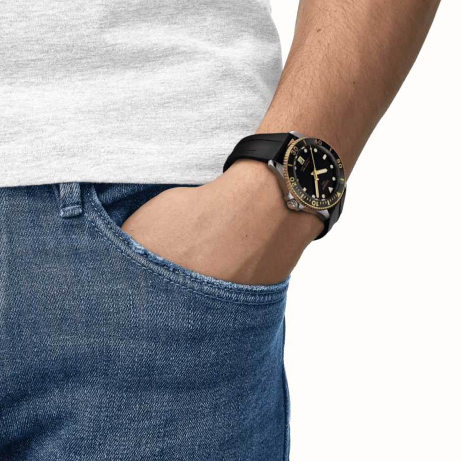 Seastar 1000 | 40mm, Steel, Rubber, Black Dial - Image 5