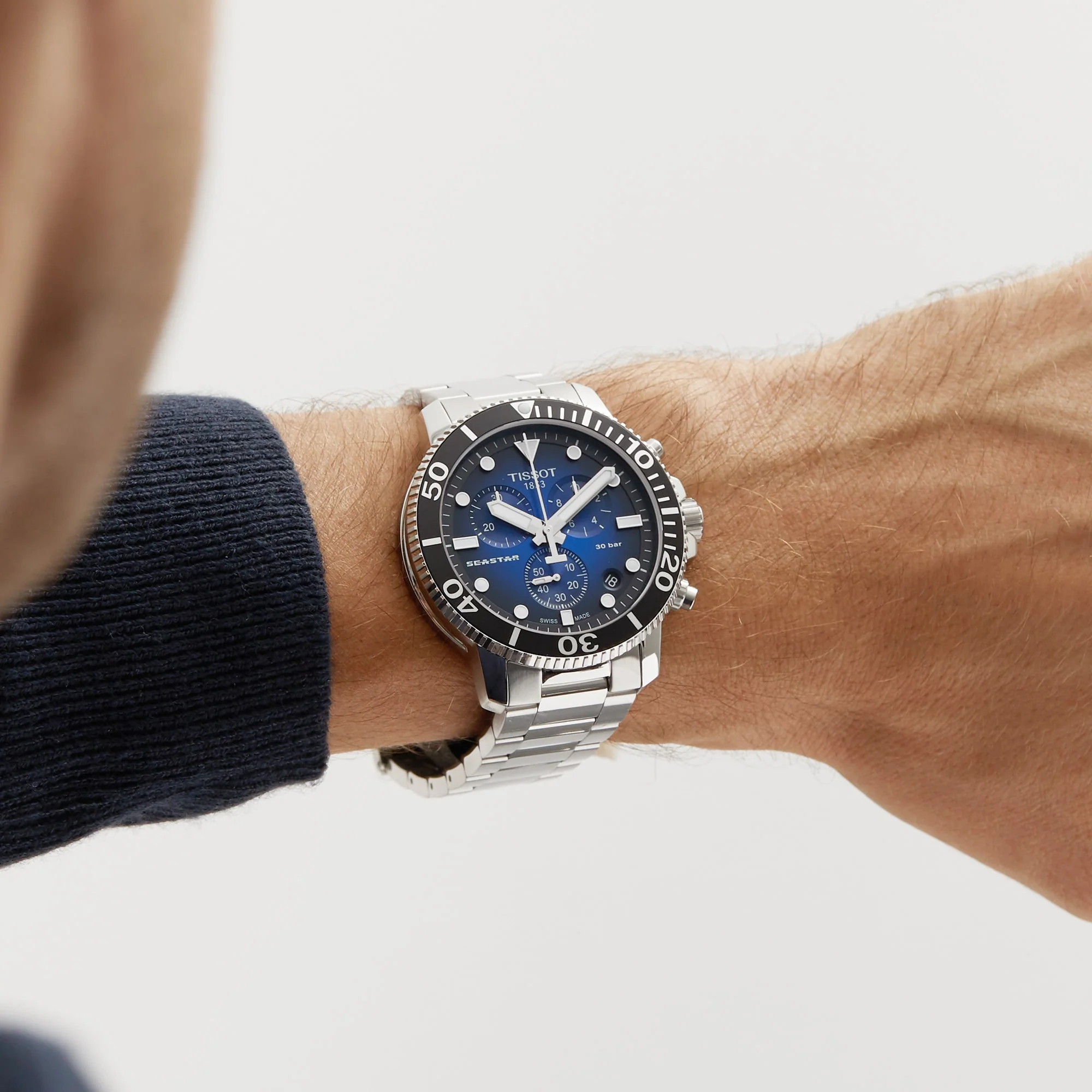 Seastar 1000 Chronograph | 45.5mm, Steel, Blue Dial - Image 2