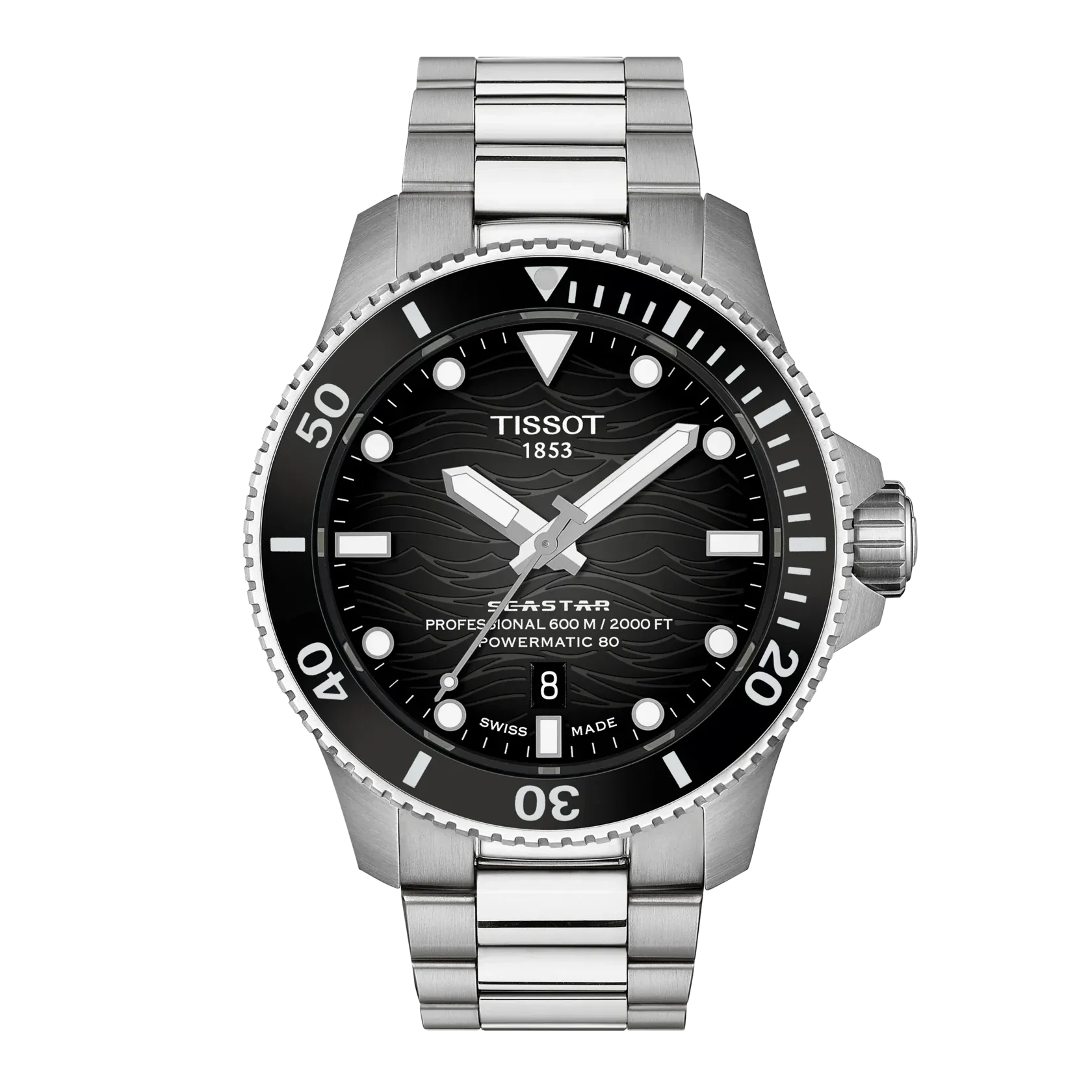 SeaStar 2000 | 44mm, Stainless Steel, Black Dial