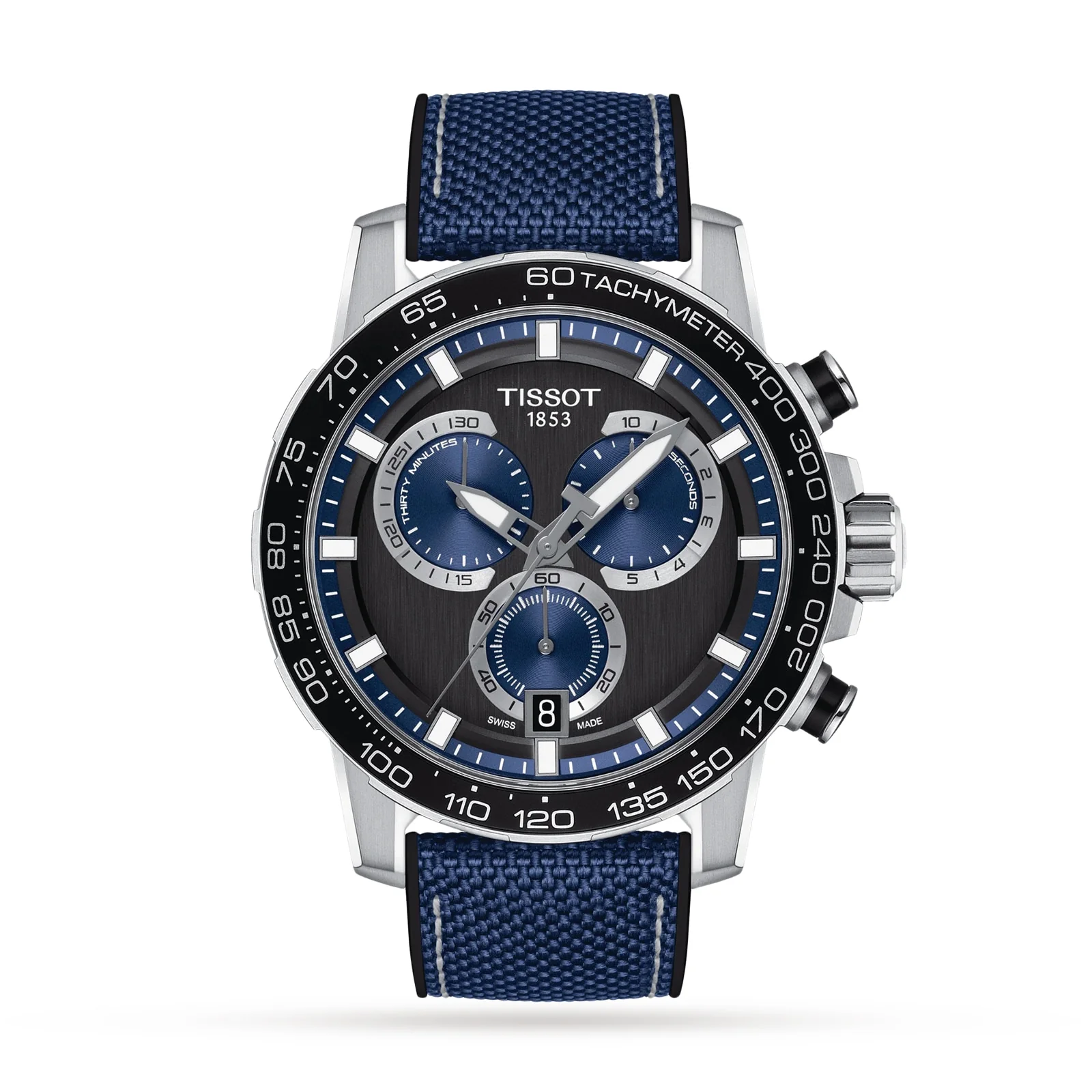 Supersport Chrono | 45.5mm, Steel, CANVAS, Black Dial