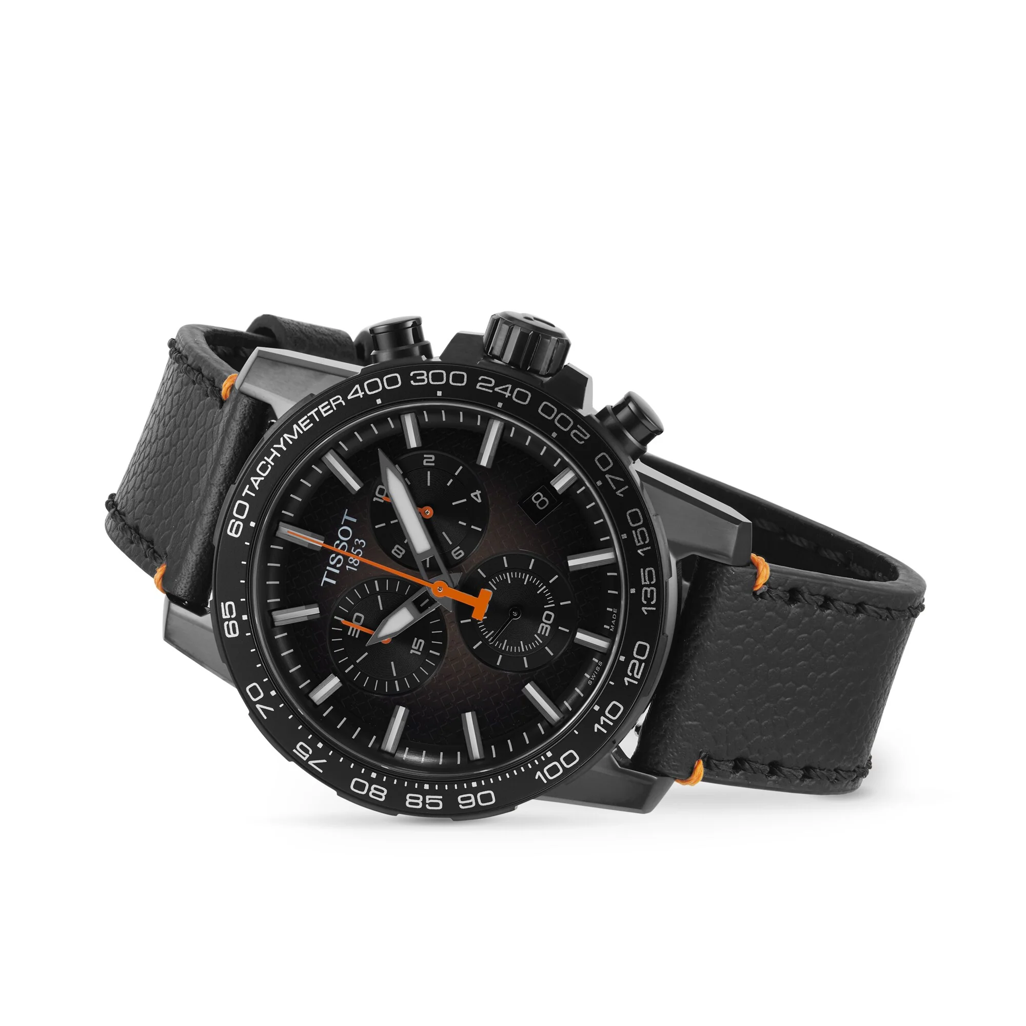Supersport Chrono Basketball Edition | 45.5mm, Steel & PVD Black, Leather, Black Dial - Image 5