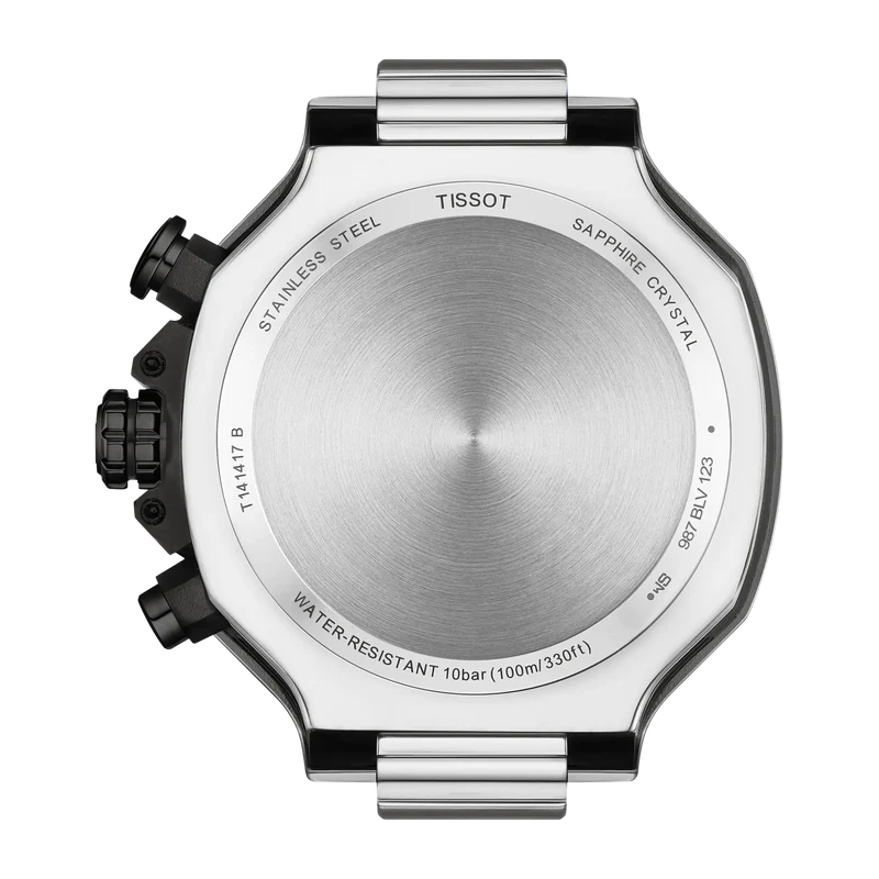 T-Race 45 | 45mm, Steel & PVD Black, Rubber, Navy Dial - Image 3
