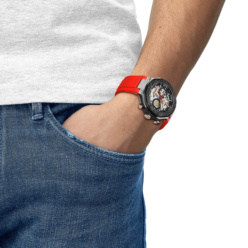 T-Race MotoGP 20206 45 | 45mm, Steel, Rubber, Other Dial - Image 5