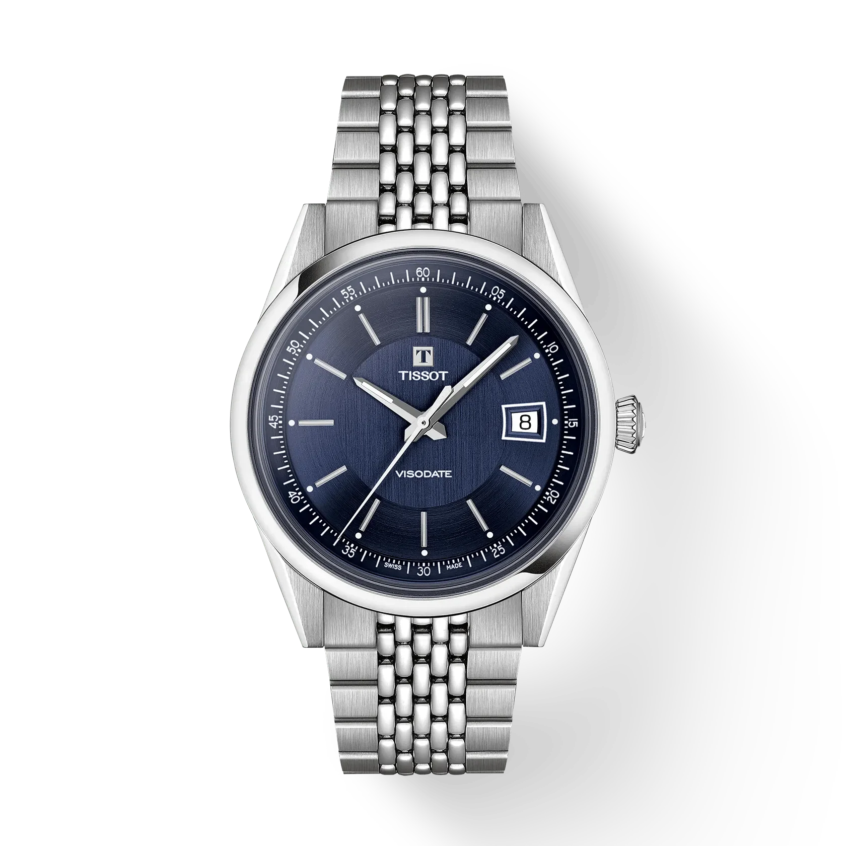 Visodate 39 | 39mm, Steel, Navy Dial