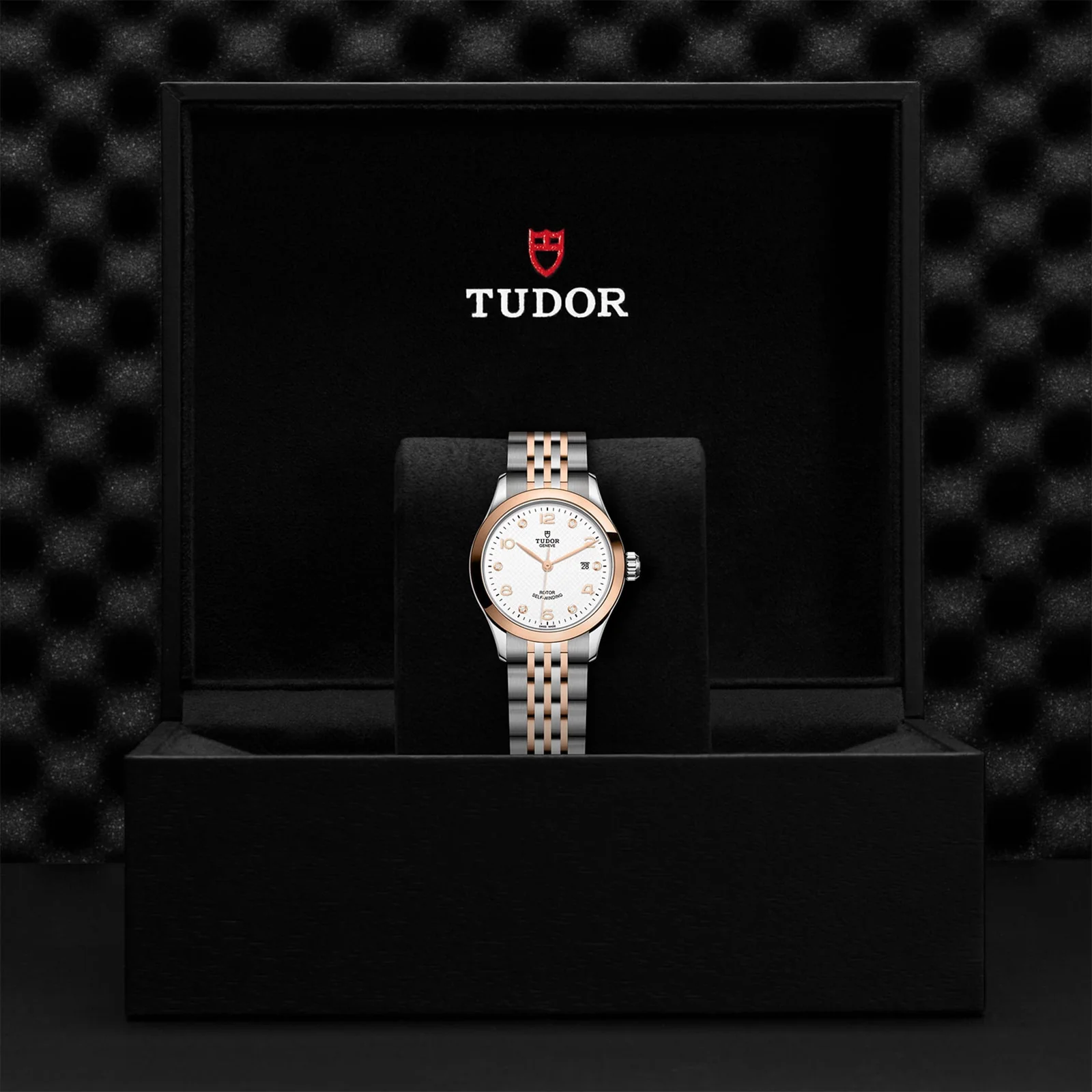 1926 | 28mm, Two-Tone Steel & 18K Rose Gold, Diamond White Dial - Image 5