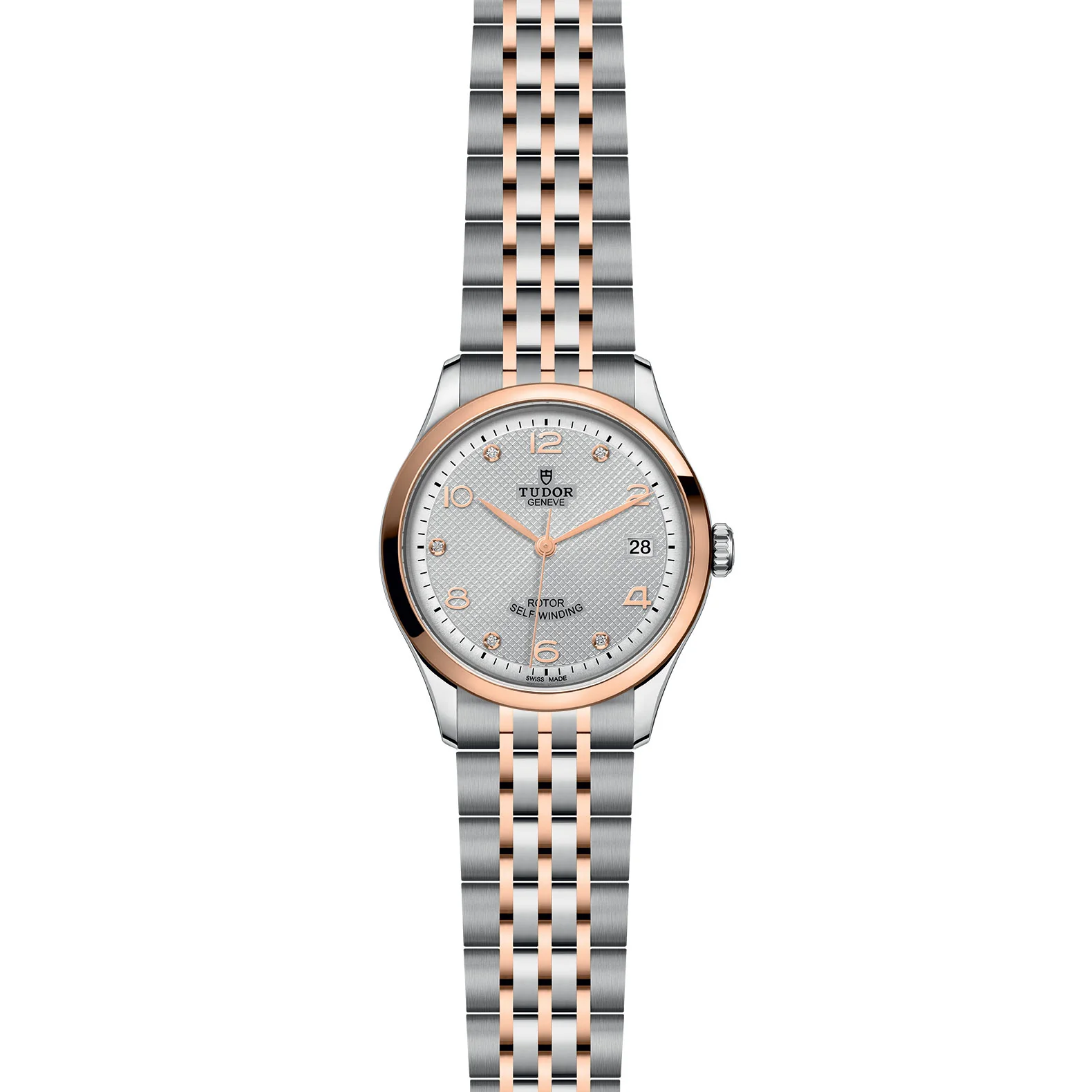 1926 | 36mm, Two-Tone Steel & 18K Rose Gold, Diamond Silver Dial - Image 2