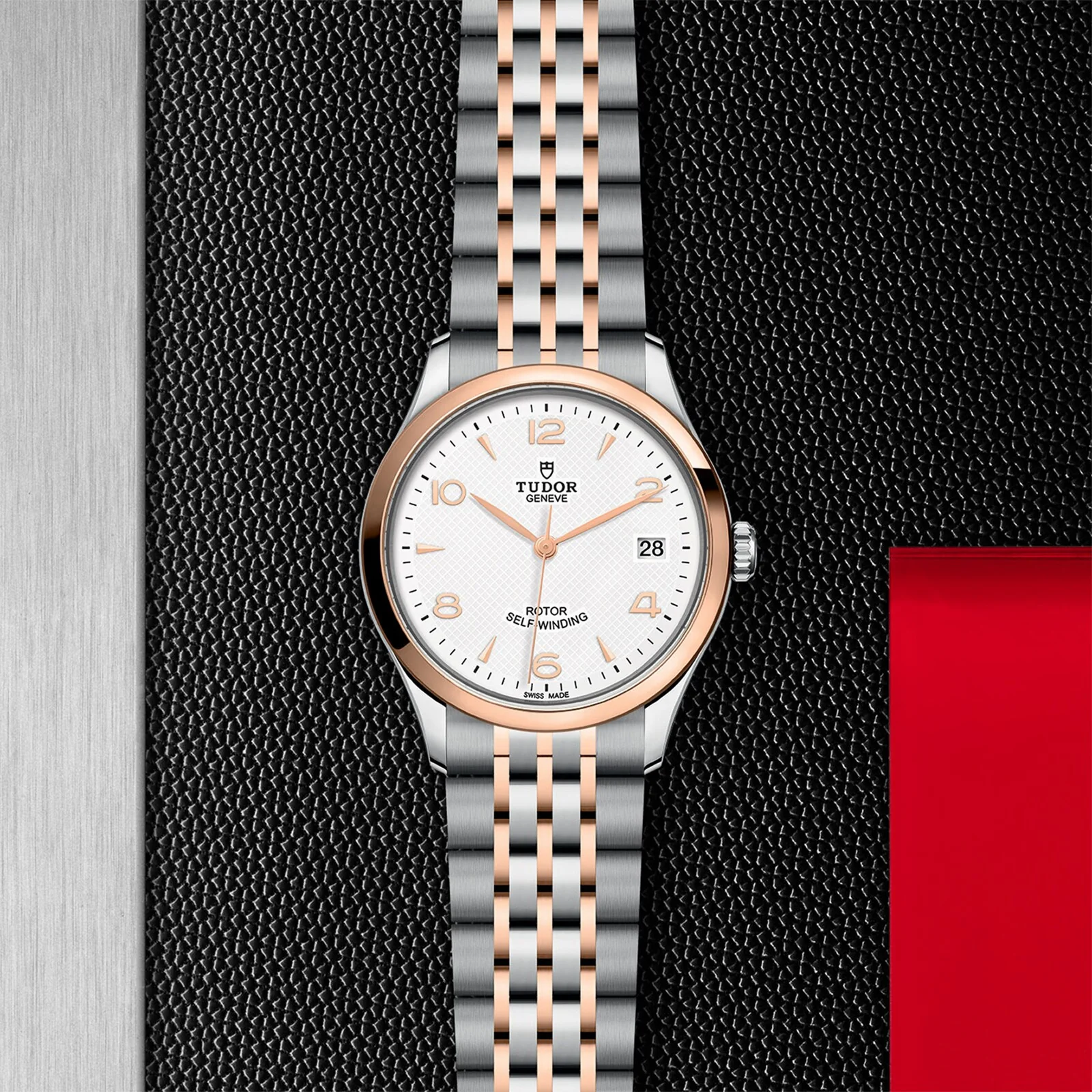 1926 | 36mm, Two-Tone Steel & 18K Rose Gold, White Dial - Image 4