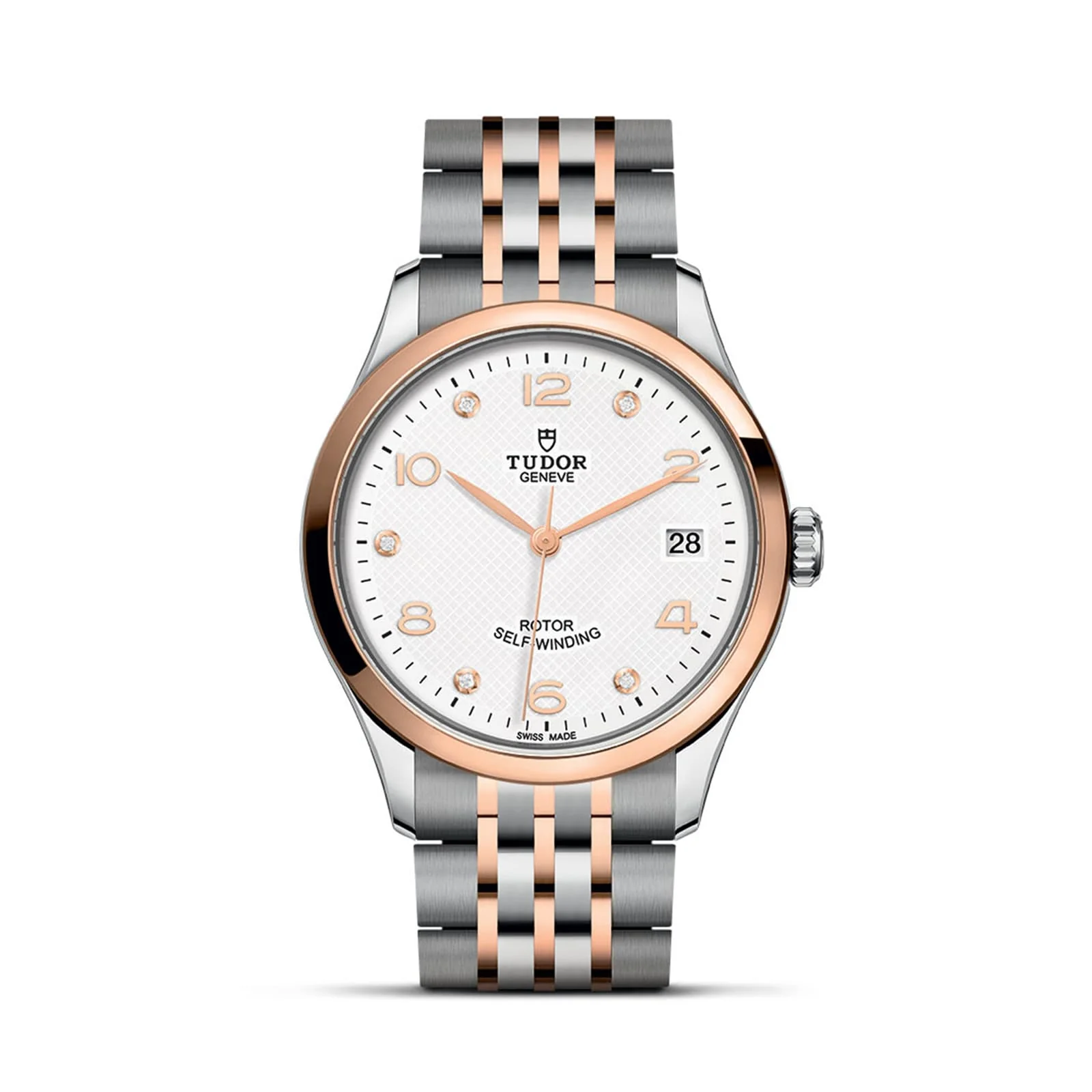 1926 | 36mm, Two-Tone Steel & 18K Rose Gold, Diamond White Dial