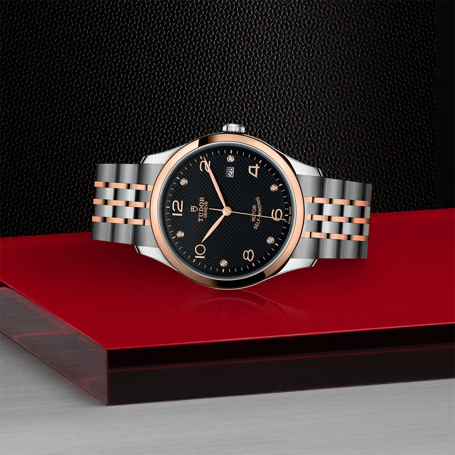 1926 | 41mm, Two-Tone Steel & 18K Rose Gold, Diamond Black Dial - Image 3