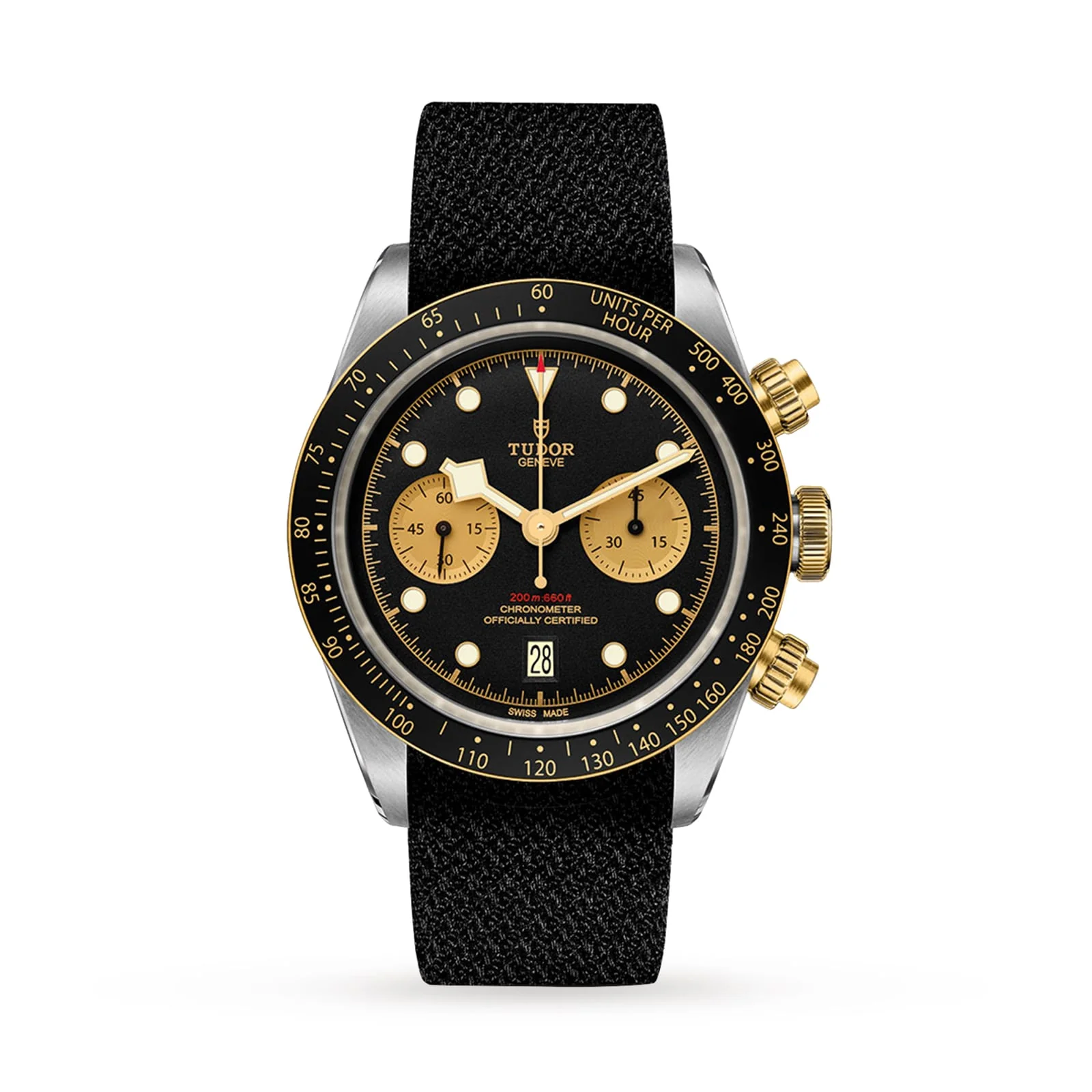 Black Bay Chrono S&G | 41mm, Two-Tone Steel & 18K Yellow Gold, Fabric, Black Dial