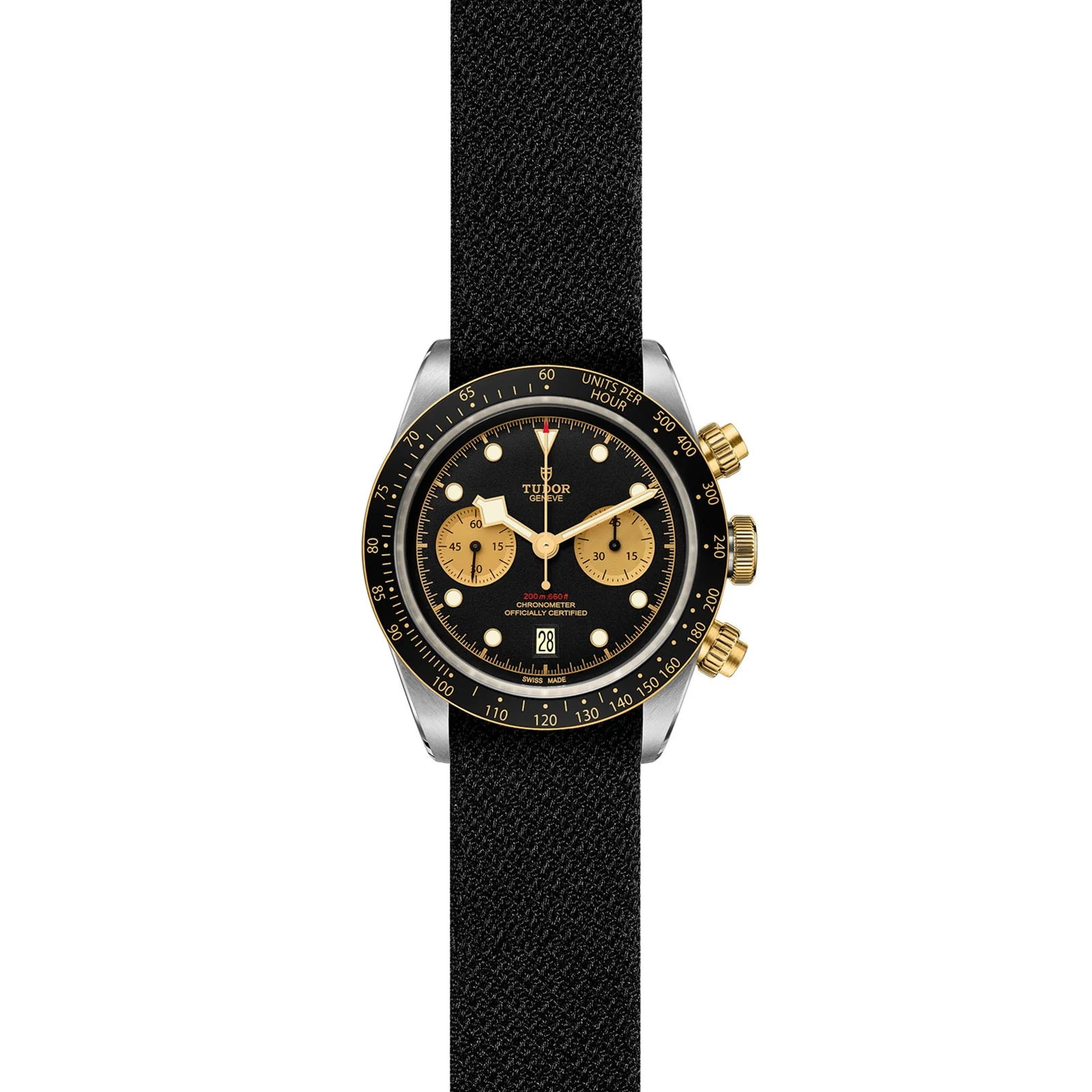 Black Bay Chrono S&G | 41mm, Two-Tone Steel & 18K Yellow Gold, Fabric, Black Dial - Image 2