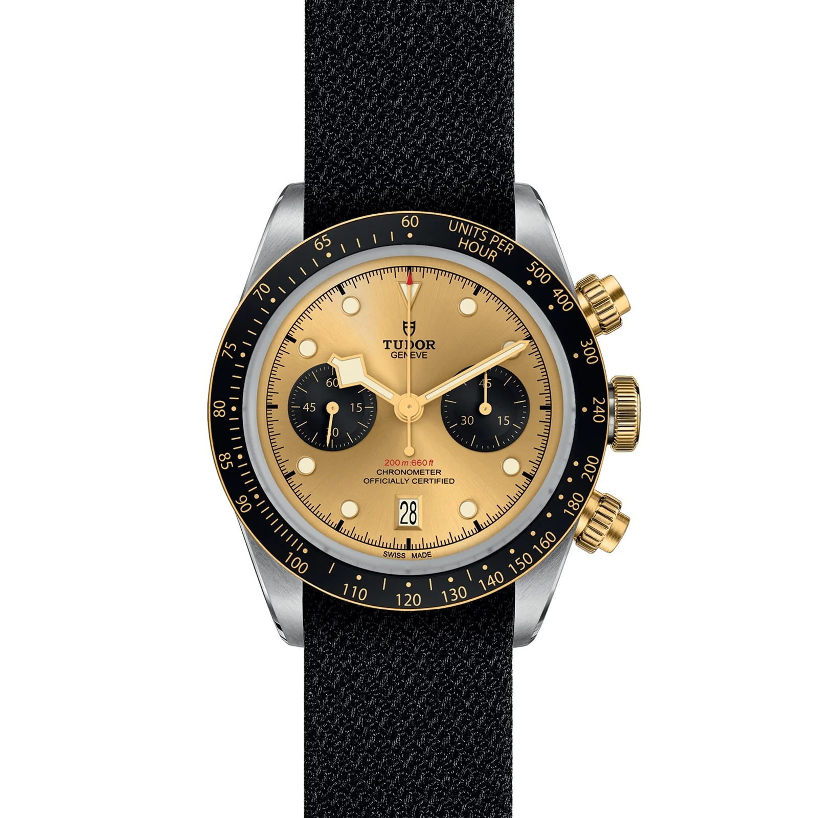 Black Bay Chrono S&G | 41mm, Two-Tone Steel & 18K Yellow Gold, Fabric, Champagne Dial - Image 2