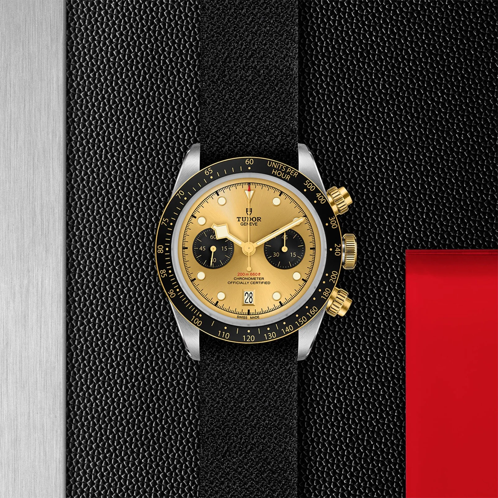 Black Bay Chrono S&G | 41mm, Two-Tone Steel & 18K Yellow Gold, Fabric, Champagne Dial - Image 4