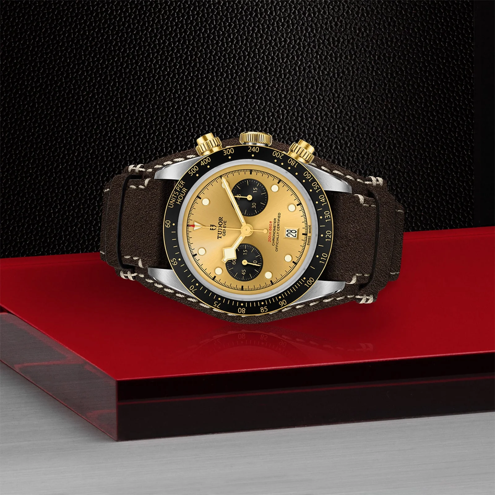 Black Bay Chrono S&G | 41mm, Two-Tone Steel & 18K Yellow Gold, Leather, Champagne Dial - Image 3