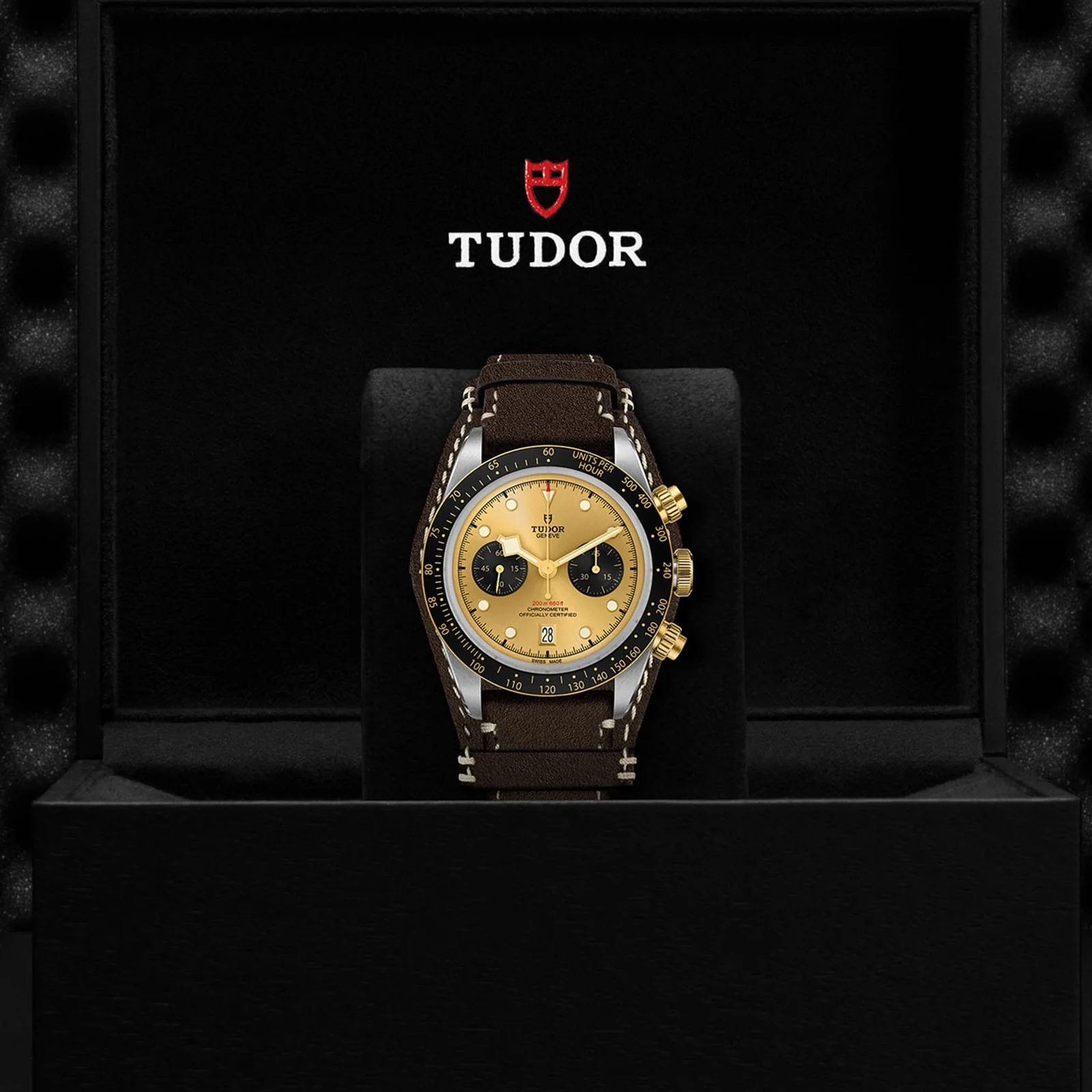 Black Bay Chrono S&G | 41mm, Two-Tone Steel & 18K Yellow Gold, Leather, Champagne Dial - Image 5