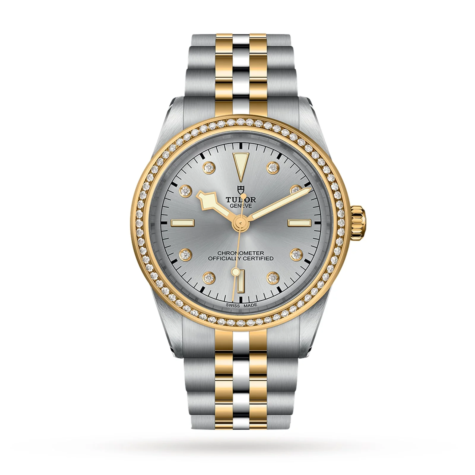 Black Bay One 39 S&G | 39mm, Two-Tone Steel & 18K Yellow Gold, Diamond Silver Dial, Ref. M79673-0006