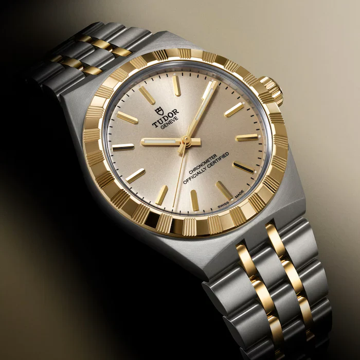TUDOR Royal | 30mm, Steel & 18K Yellow Gold, Champagne Dial - Image 4