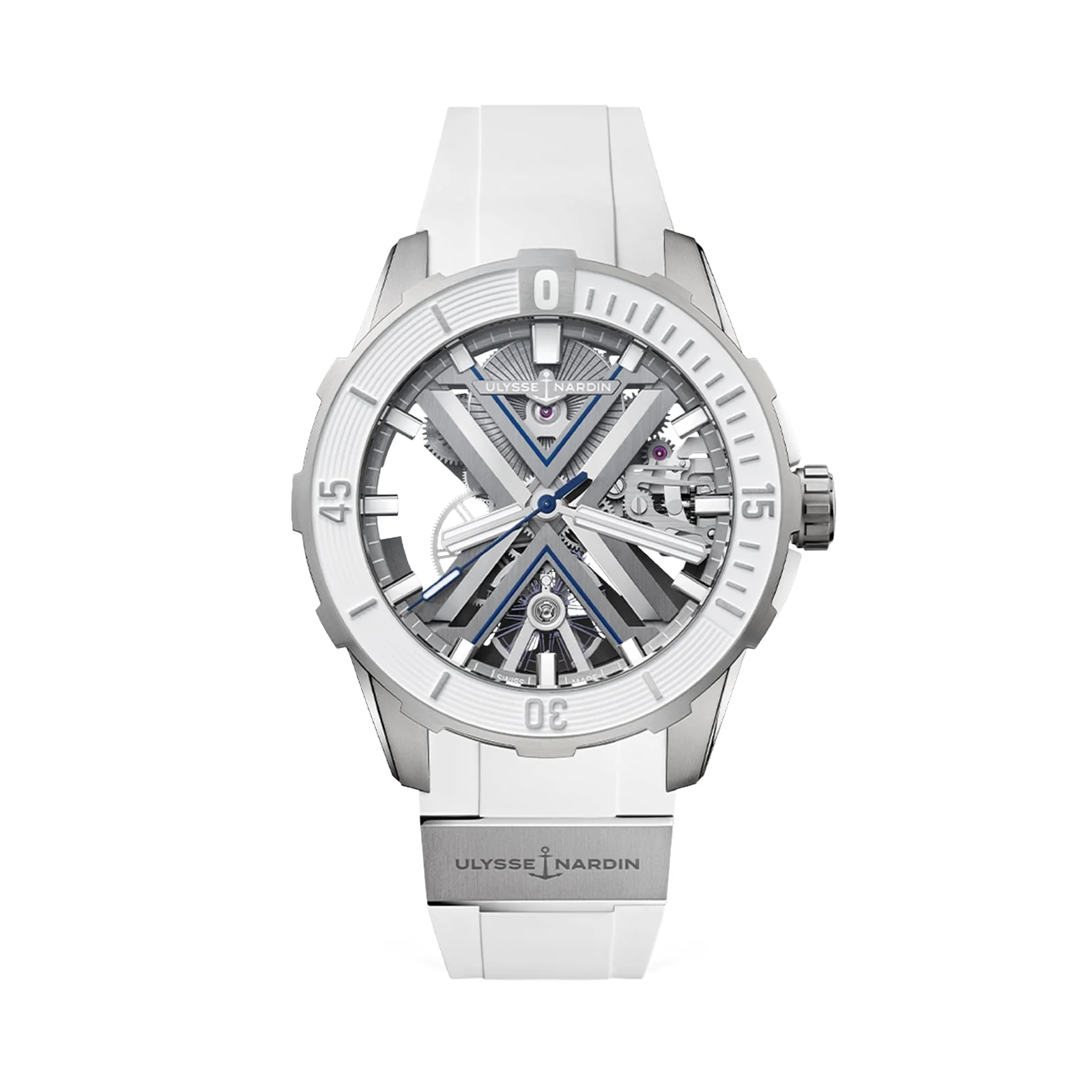 Diver X Skeleton | 44mm, Titanium, Rubber, Grey Dial