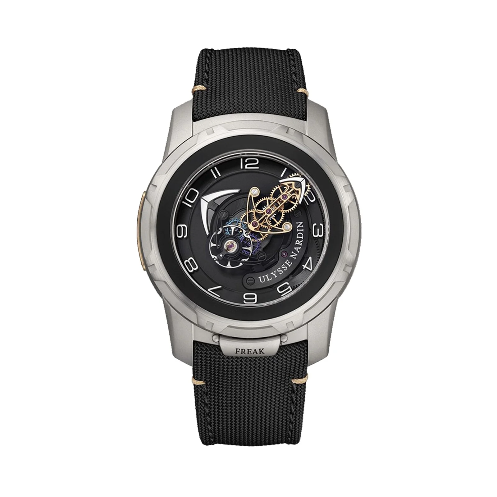Freak 45 | 45mm, Titanium, Fabric, Black Dial