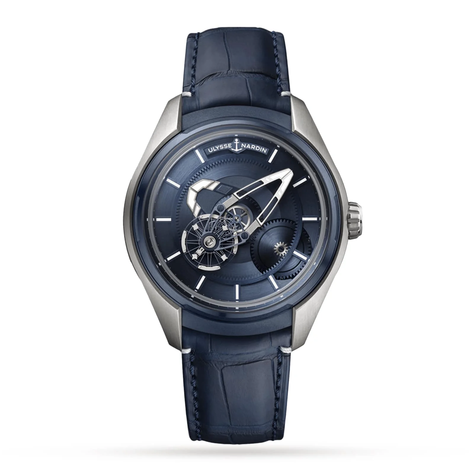 Freak X Ti Blue | 43mm, Titanium, Alligator Leather, Blue Dial