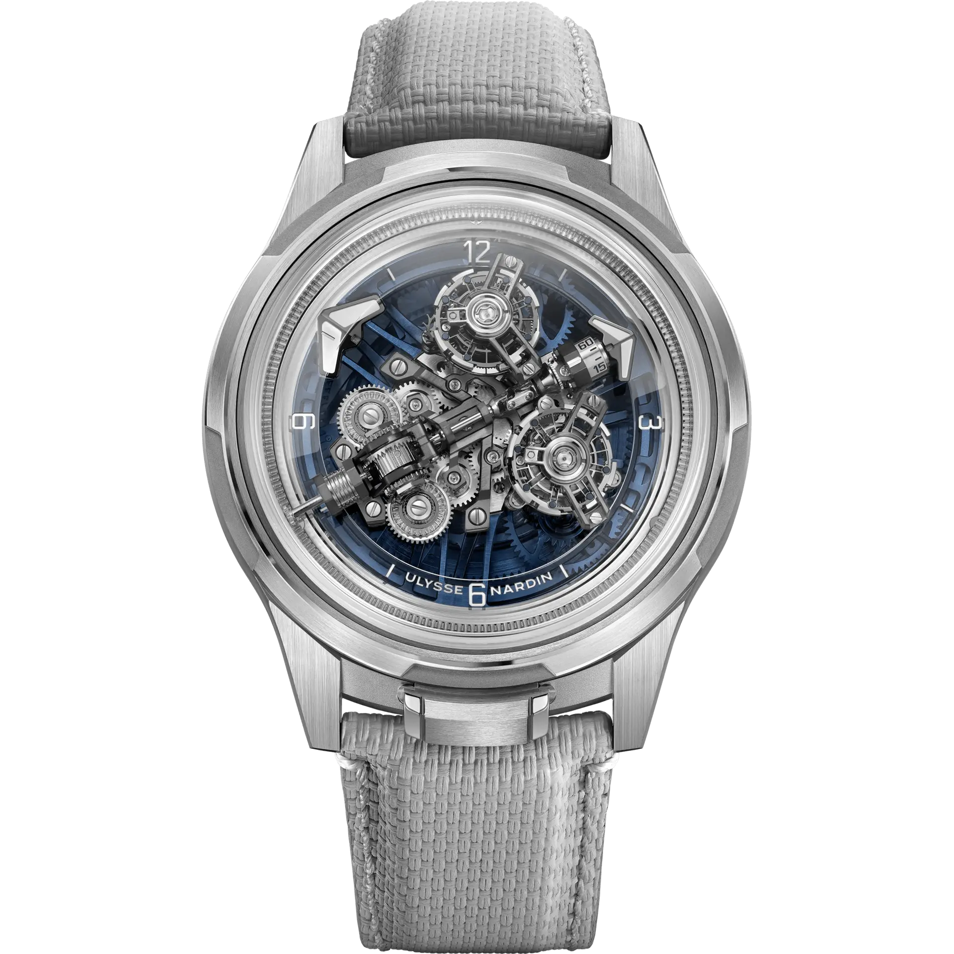 Super Freak Limited Edition | 44mm, 18K White Gold, Leather, Blue Dial