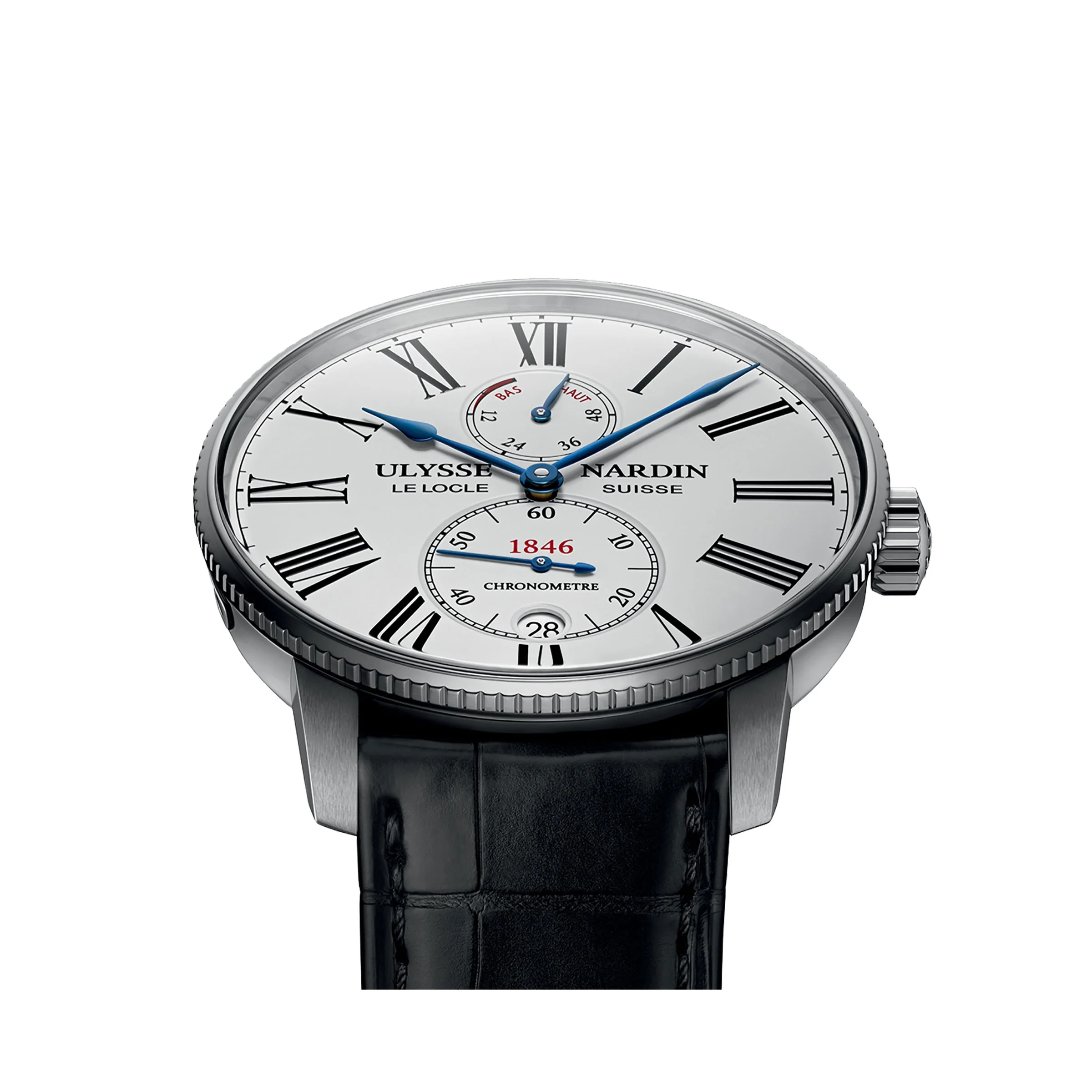 Marine Torpilleur | 42mm, Steel, Alligator Leather, White Dial - Image 4