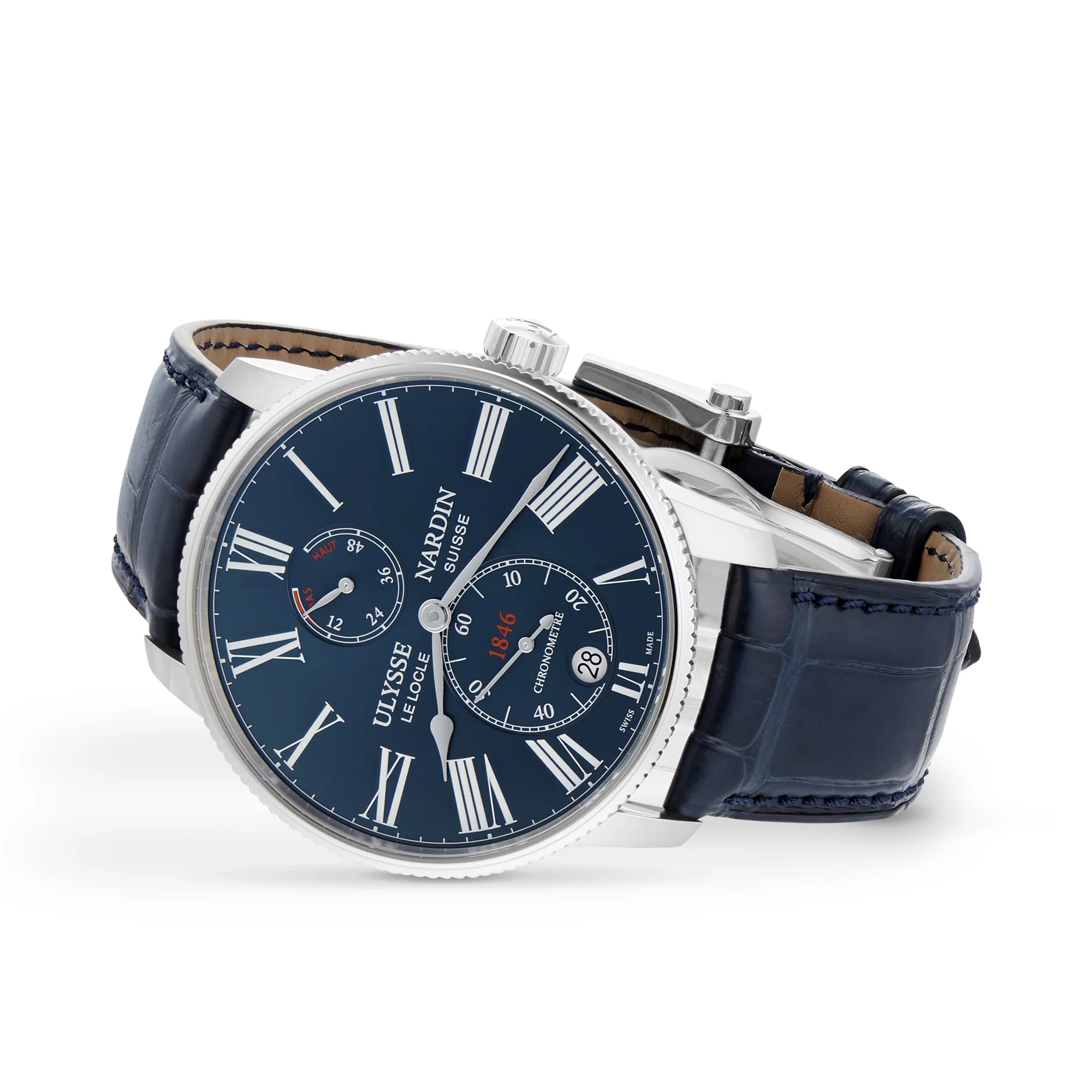 Marine Torpilleur | 42mm, Steel, Alligator Leather, Blue Dial - Image 2