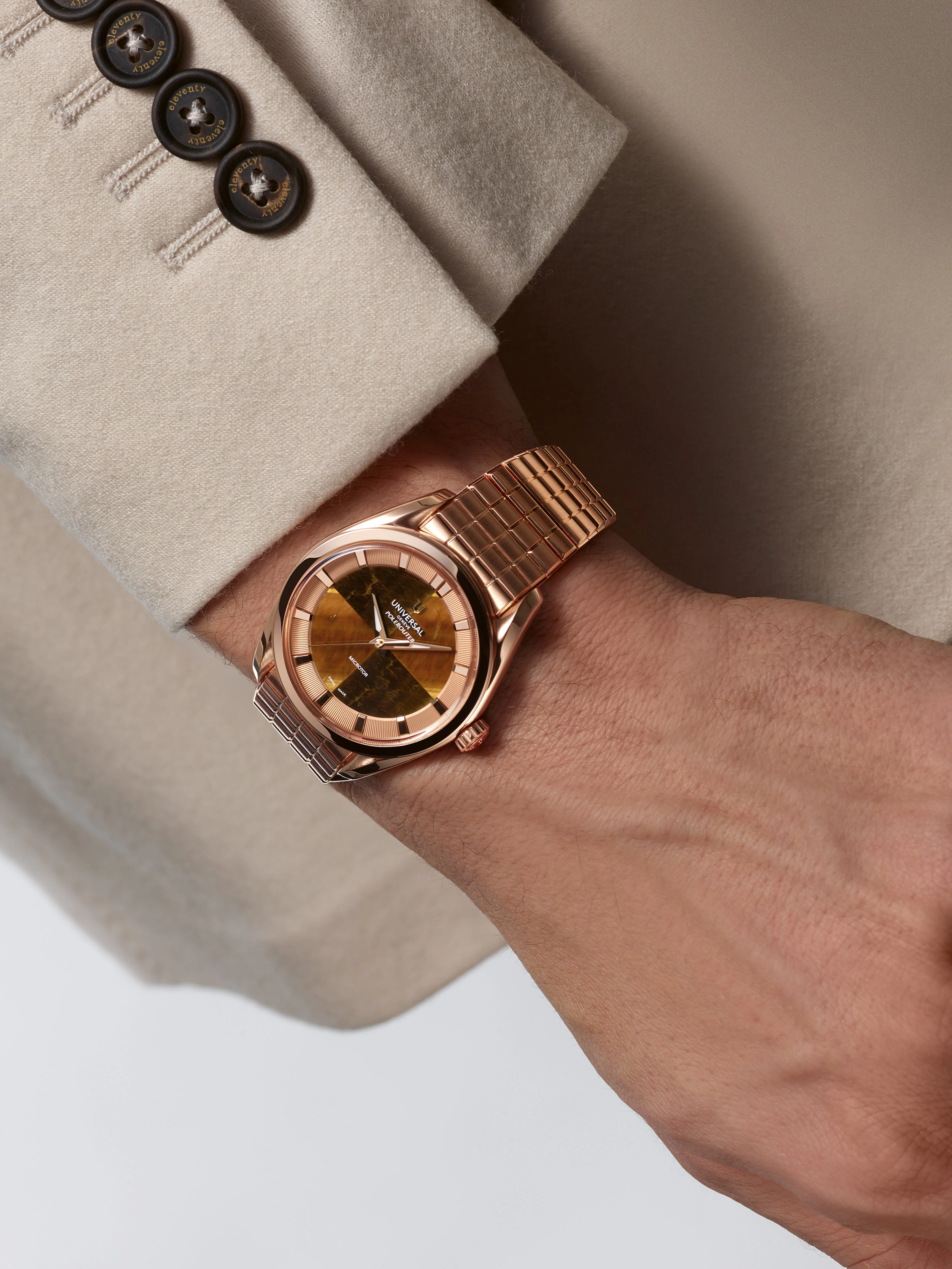 The Polerouter Hardstone | 39mm, 18K Rose Gold, Leather, Brown Dial, Ref. UGPO006 - Image 5