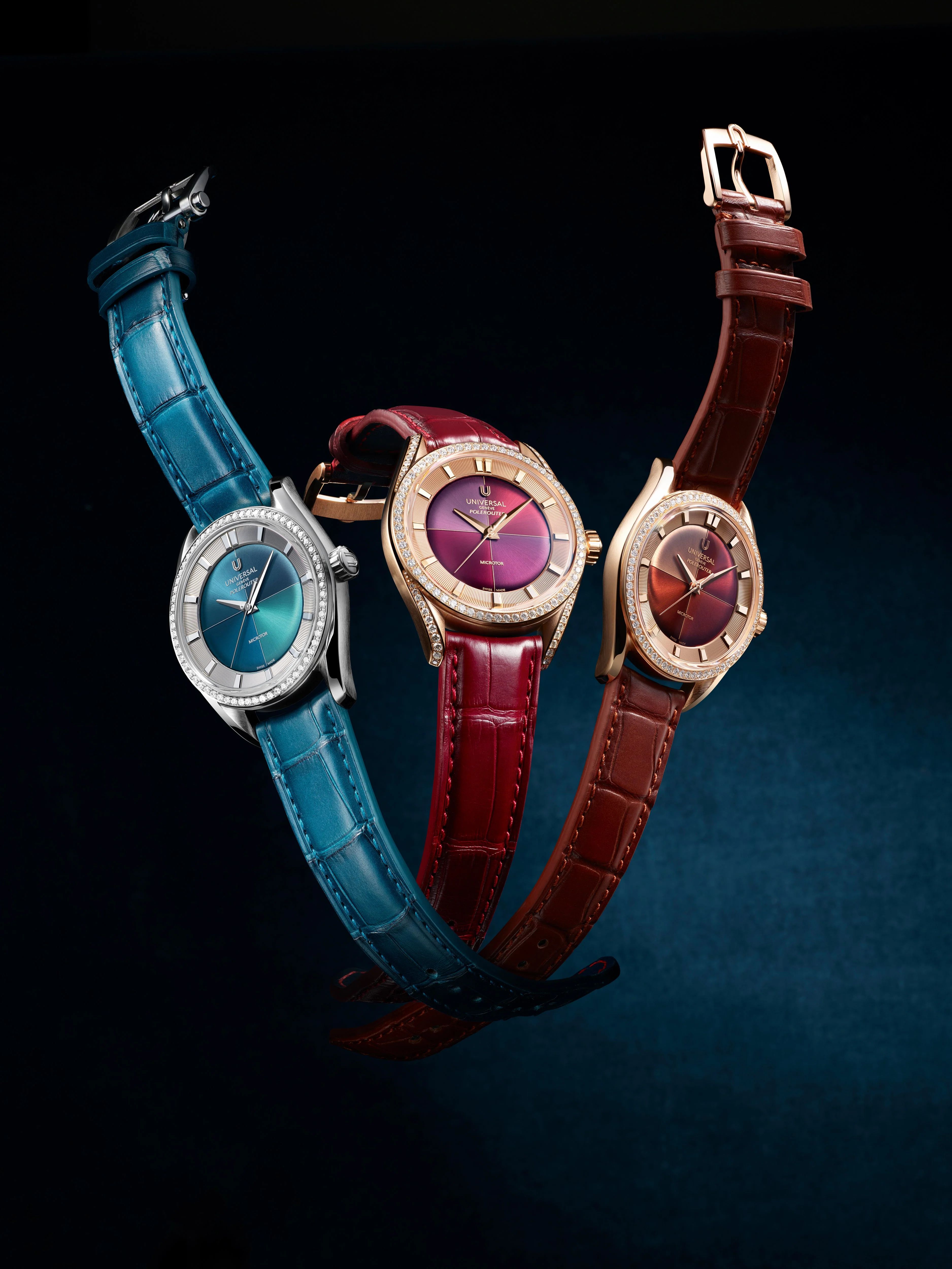 The Polerouter Camaïeu | 37mm, 18K Rose Gold, Leather, Brown Dial - Image 2