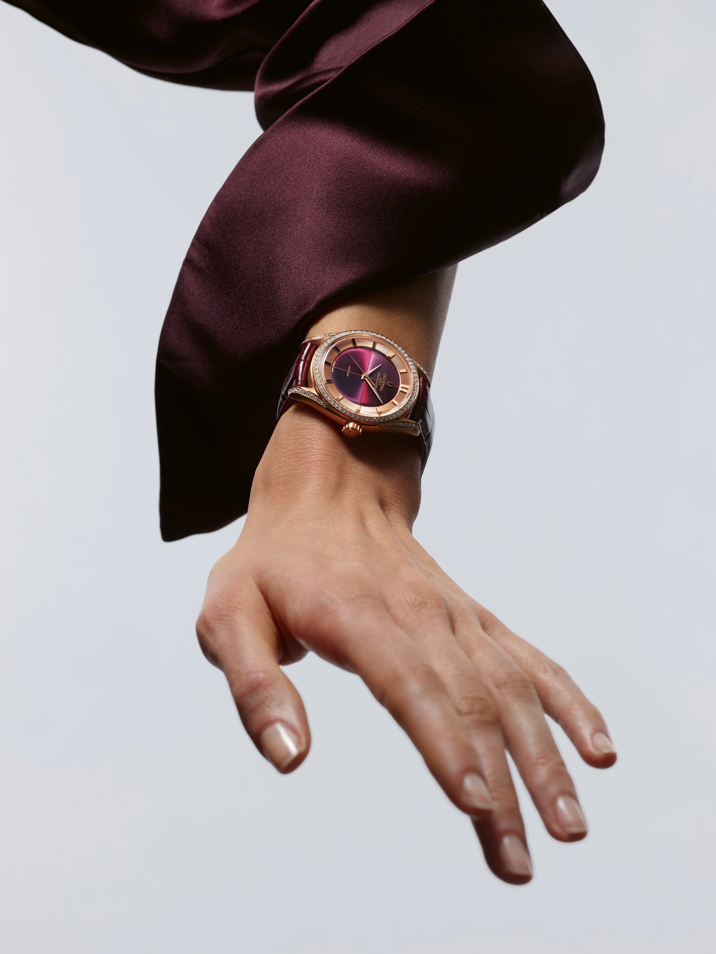 The Polerouter Camaïeu | 37mm, 18K Rose Gold, Leather, Pink Dial - Image 6